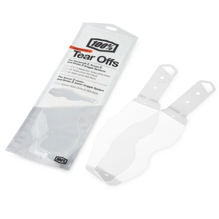 100 Percent 2.0 Lami Tear-Offs - 2X7pack