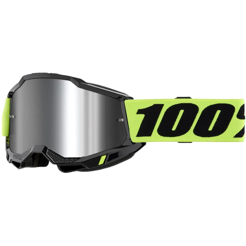 100% Accuri 2 Youth Goggles - Black/Yellow Mirrored - Image 2