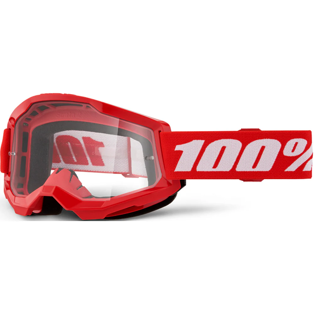 100% Strata 2 Goggles - Red