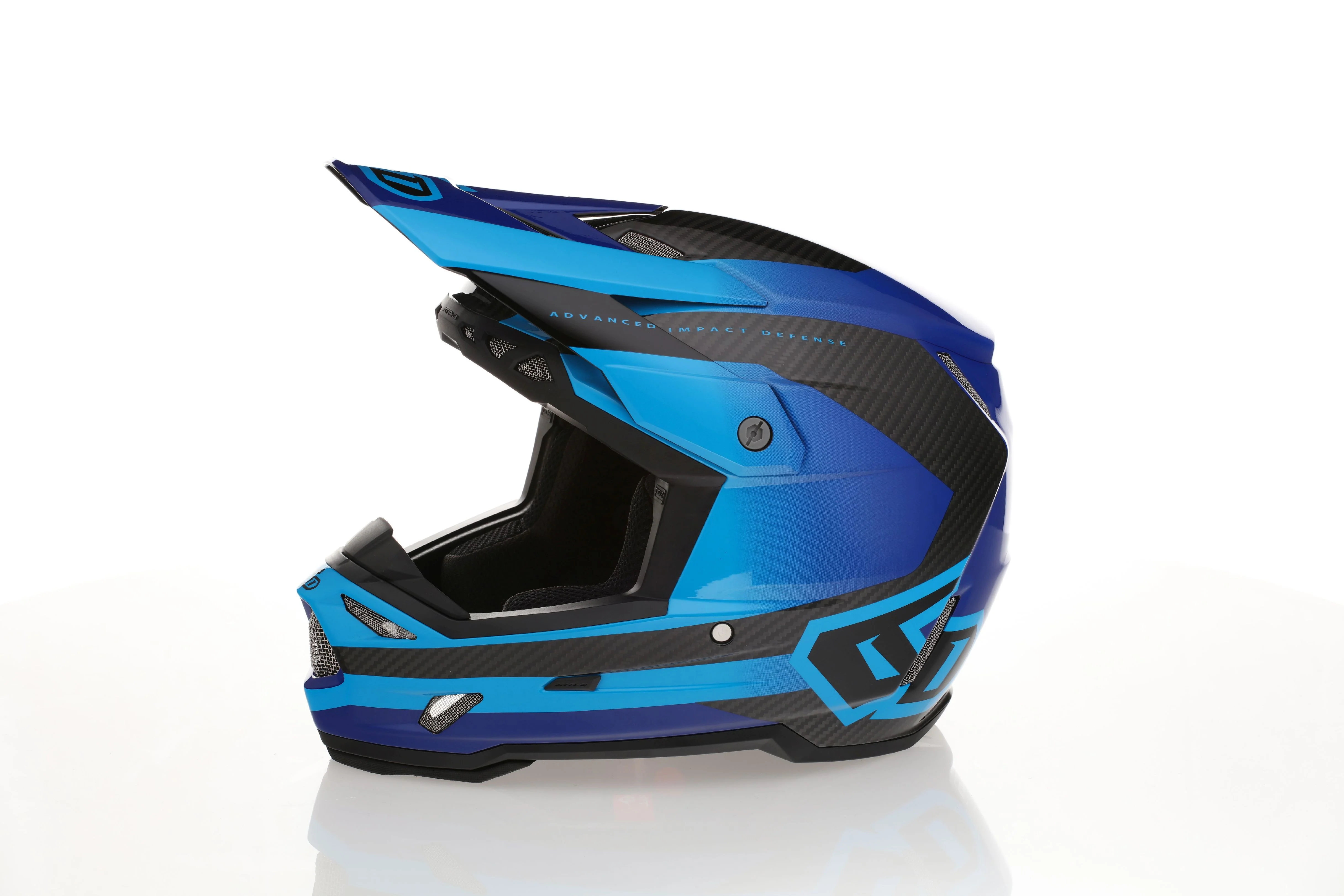 6D ATR-3 Helmet Pure - Gloss Cyan Blue - Image 6