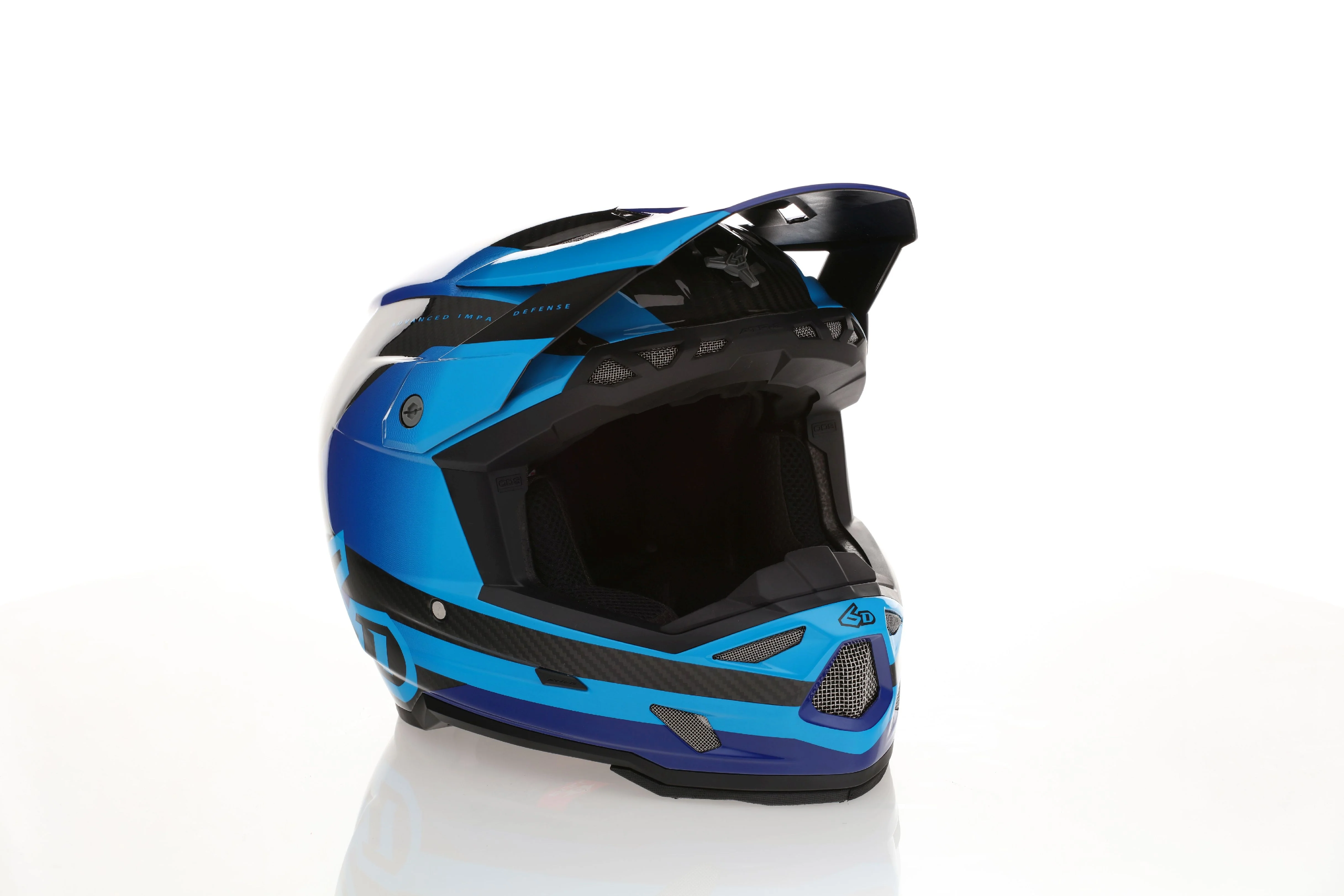 6D ATR-3 Helmet Pure - Gloss Cyan Blue - Image 9