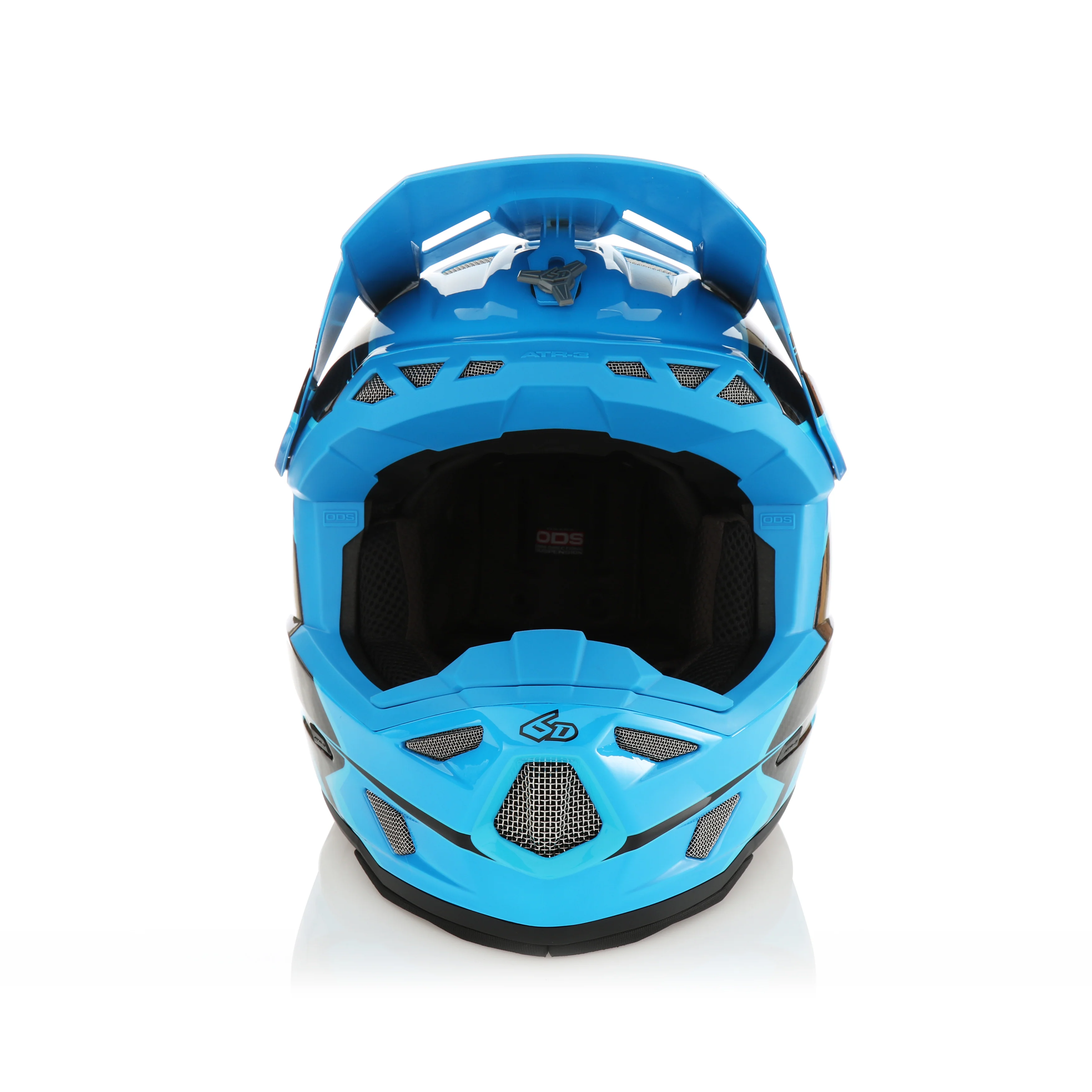 6D ATR-3 Wave Helmet - Cyan / Purple - Image 3