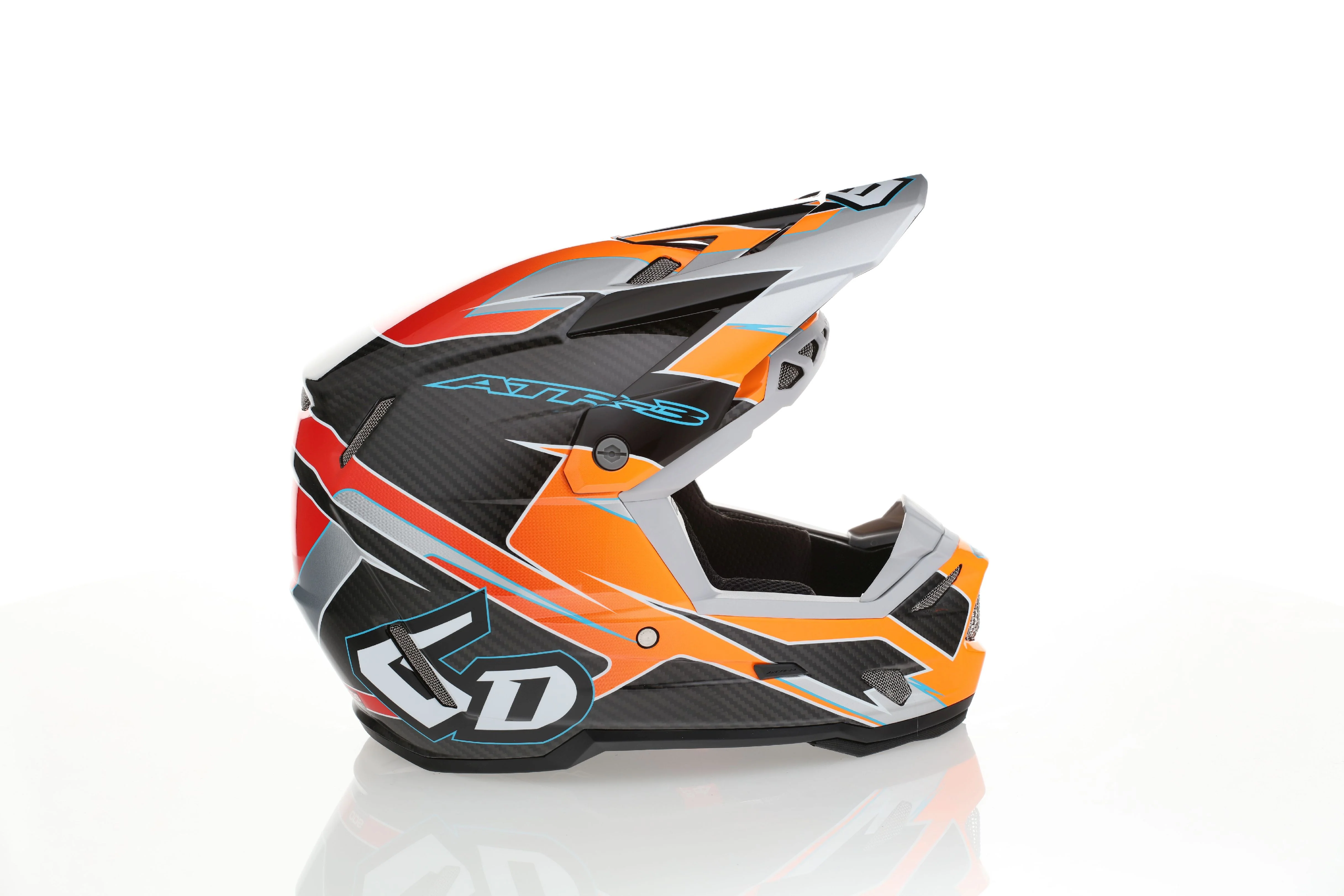 6D ATR-3Y Youth Helmet Reflex - Gloss Neon Orange