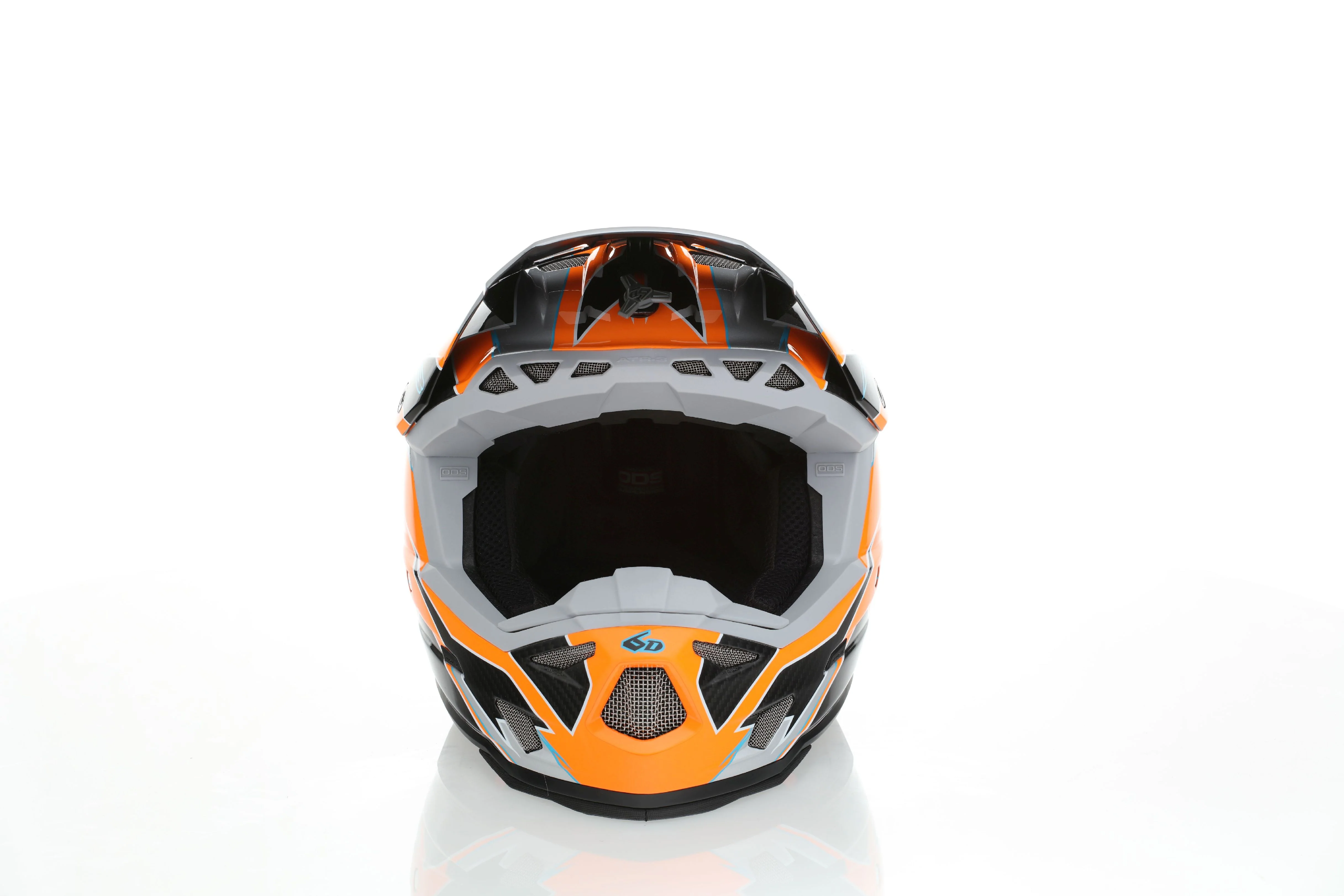 6D ATR-3Y Youth Helmet Reflex - Gloss Neon Orange - Image 8
