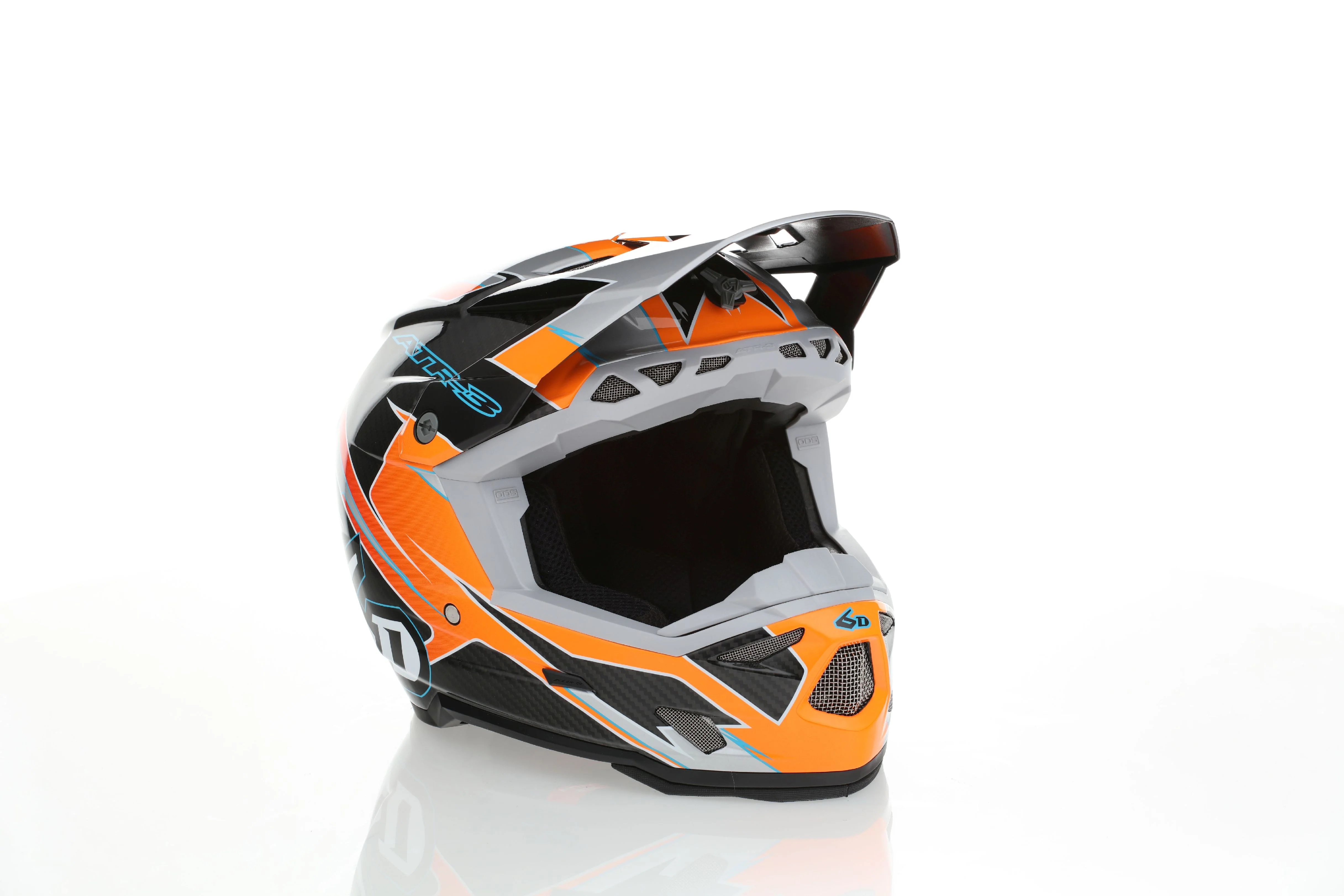 6D ATR-3Y Youth Helmet Reflex - Gloss Neon Orange - Image 9