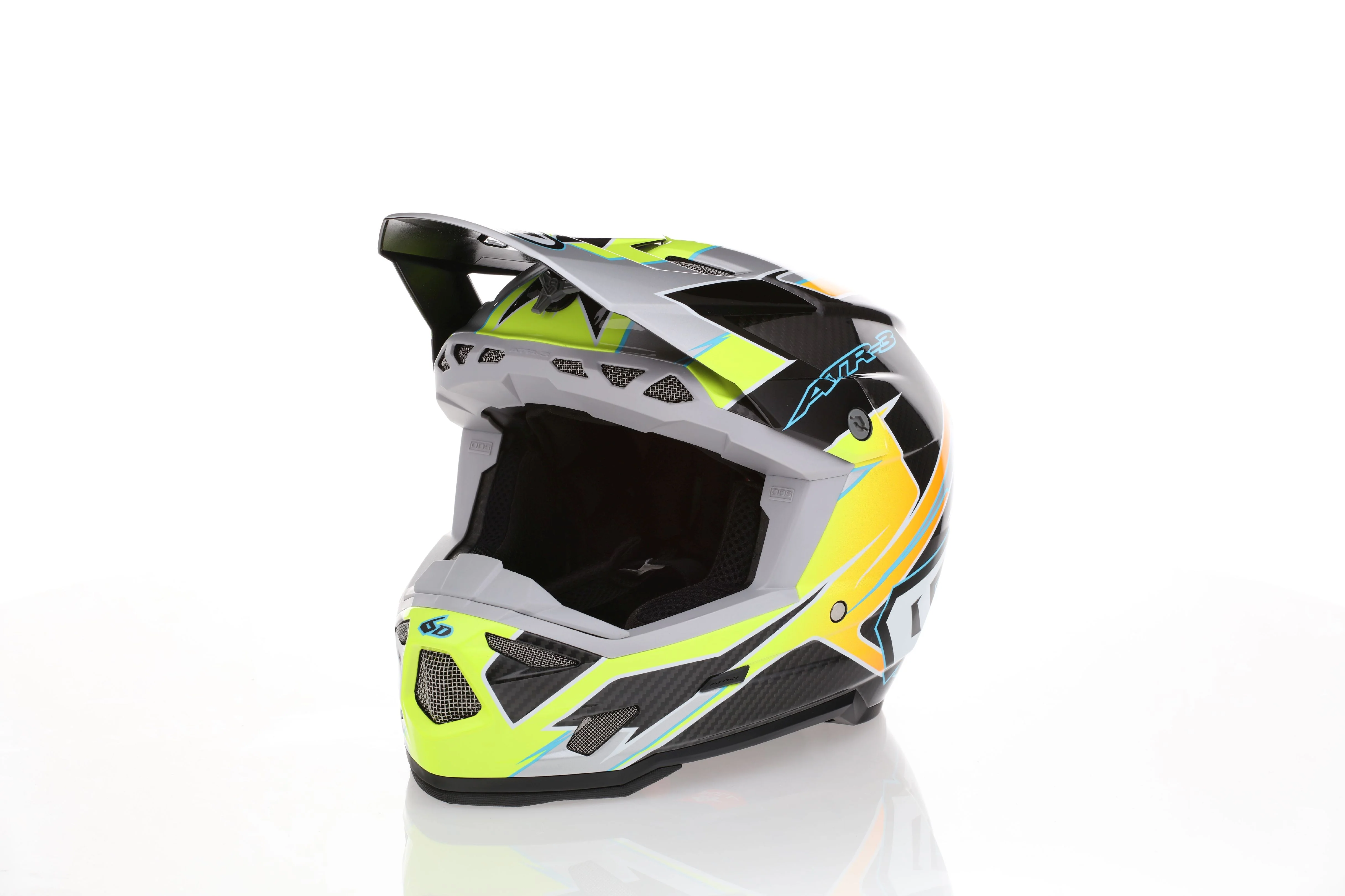 6D ATR-3Y Youth Helmet Reflex - Gloss Neon Yellow - Image 7