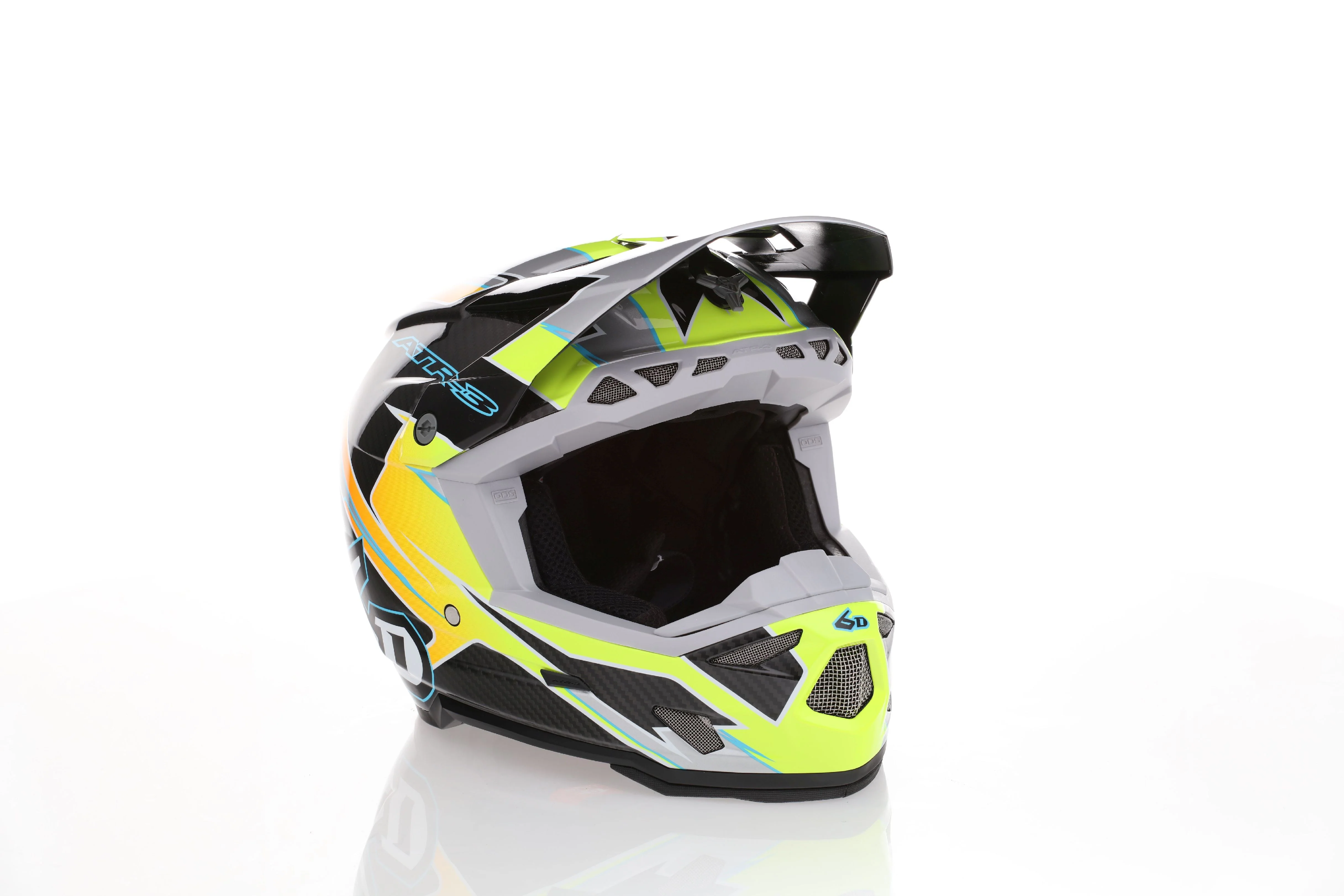 6D ATR-3Y Youth Helmet Reflex - Gloss Neon Yellow - Image 9