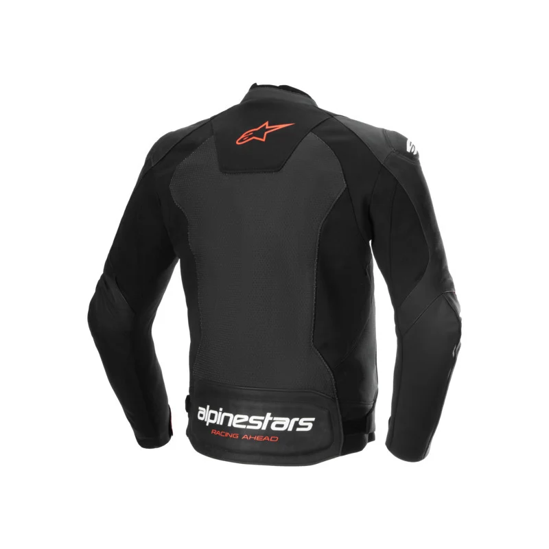 Alpinestars Faster V3 Air Leather Jacket - Black / Red - Image 2