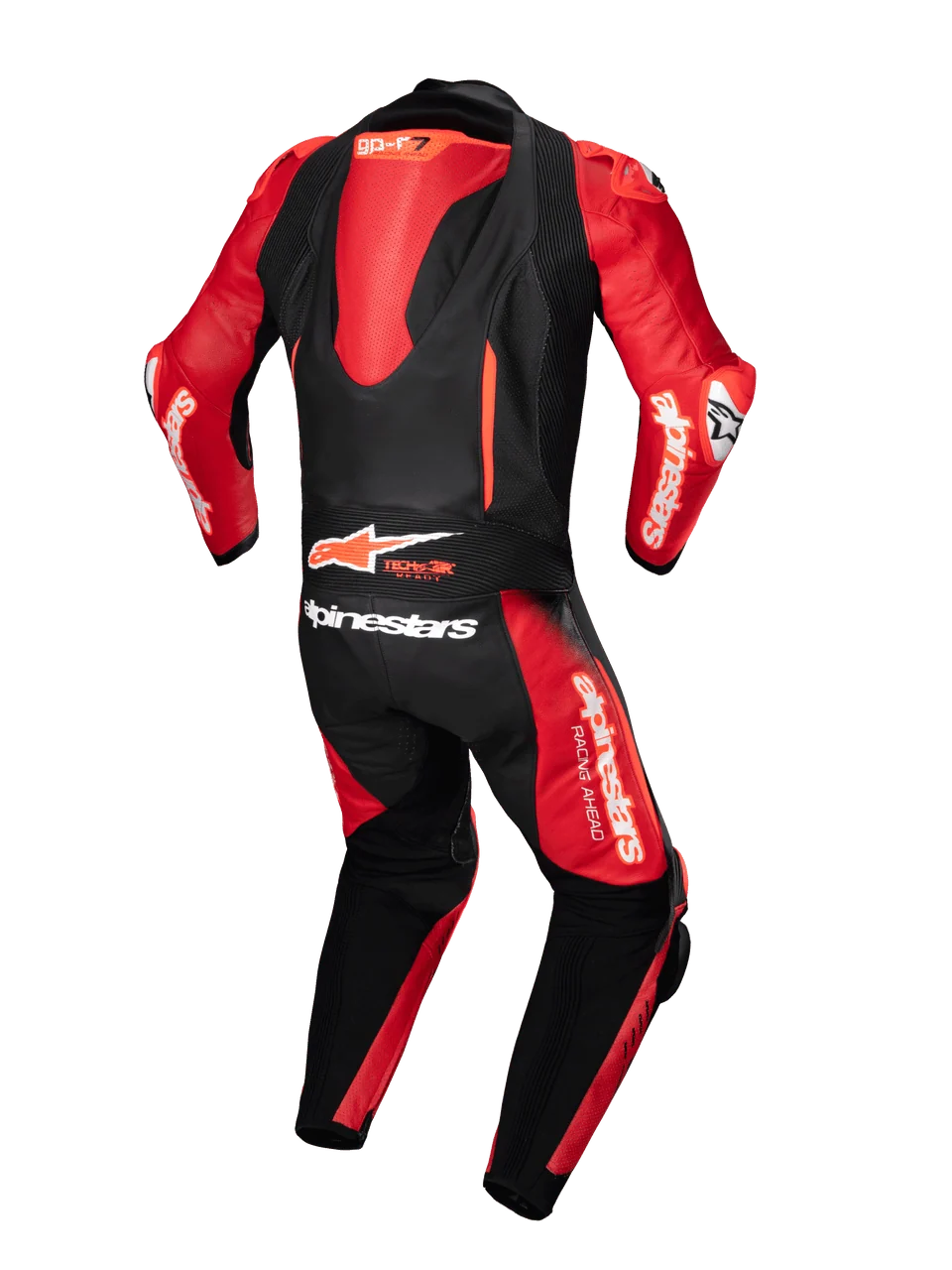 Alpinestars GPR7 1 Piece Leather Suit - Black / Red - Image 2