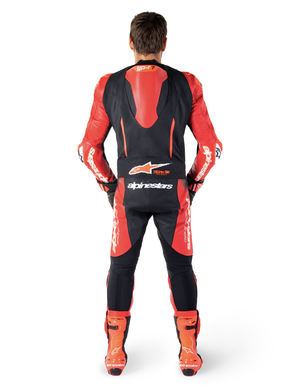 Alpinestars GPR7 1 Piece Leather Suit - Black / Red - Image 4