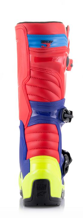 Alpinestars Tech 3 Boots - Red / Blue / Yellow - Image 5