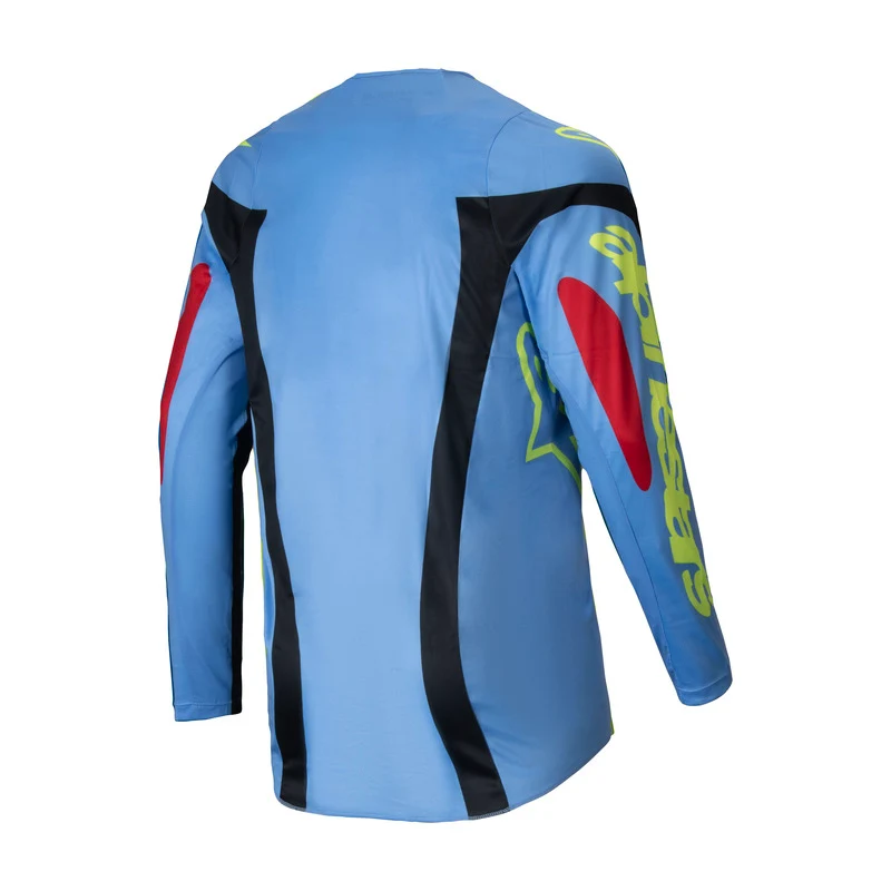 Alpinestars MX25 Racer Ocuri Jersey - Red / Blue / Yellow - Image 2