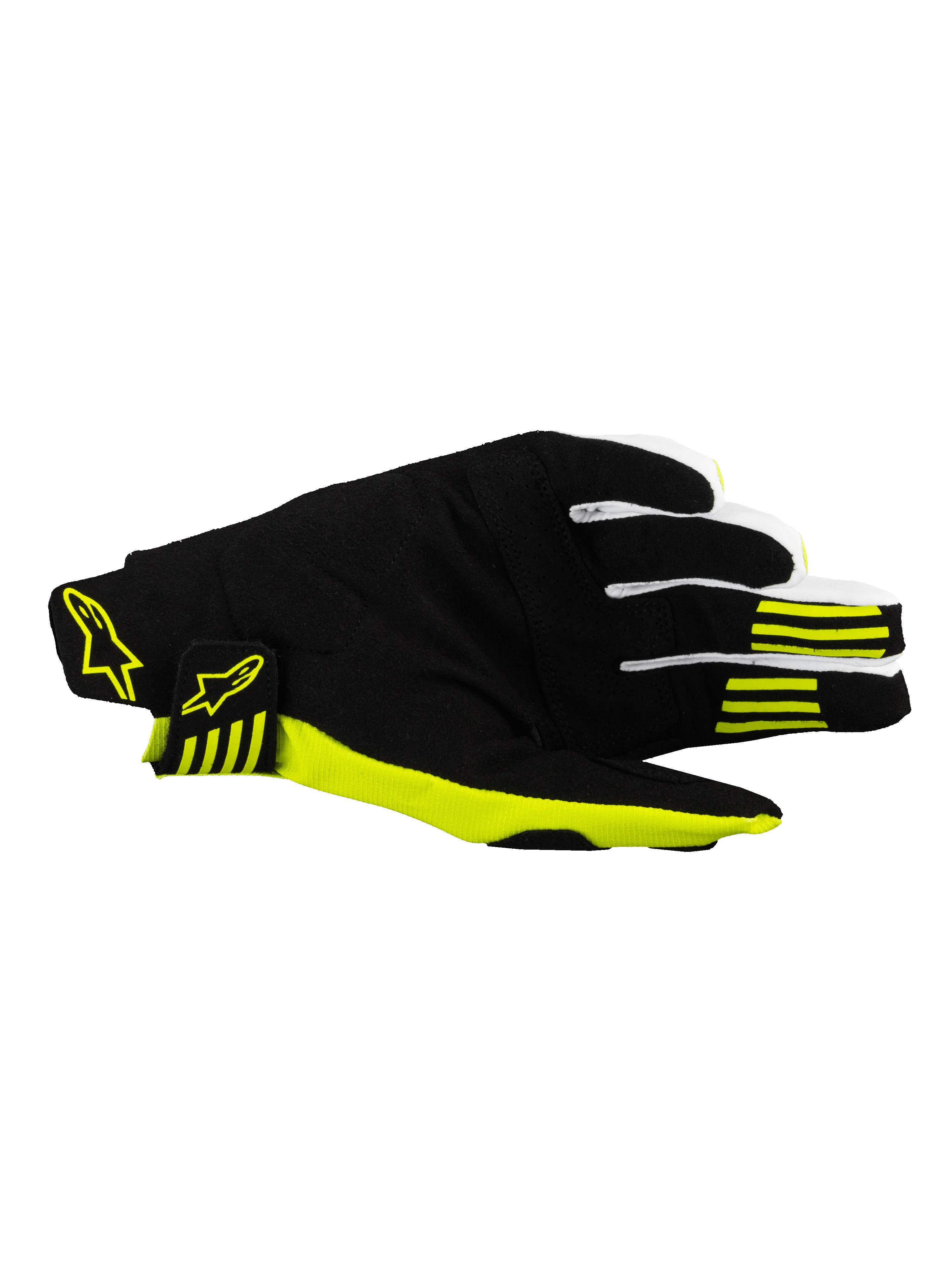 Alpinestars MX25 Techstar Gloves - Black / Yellow - Image 2