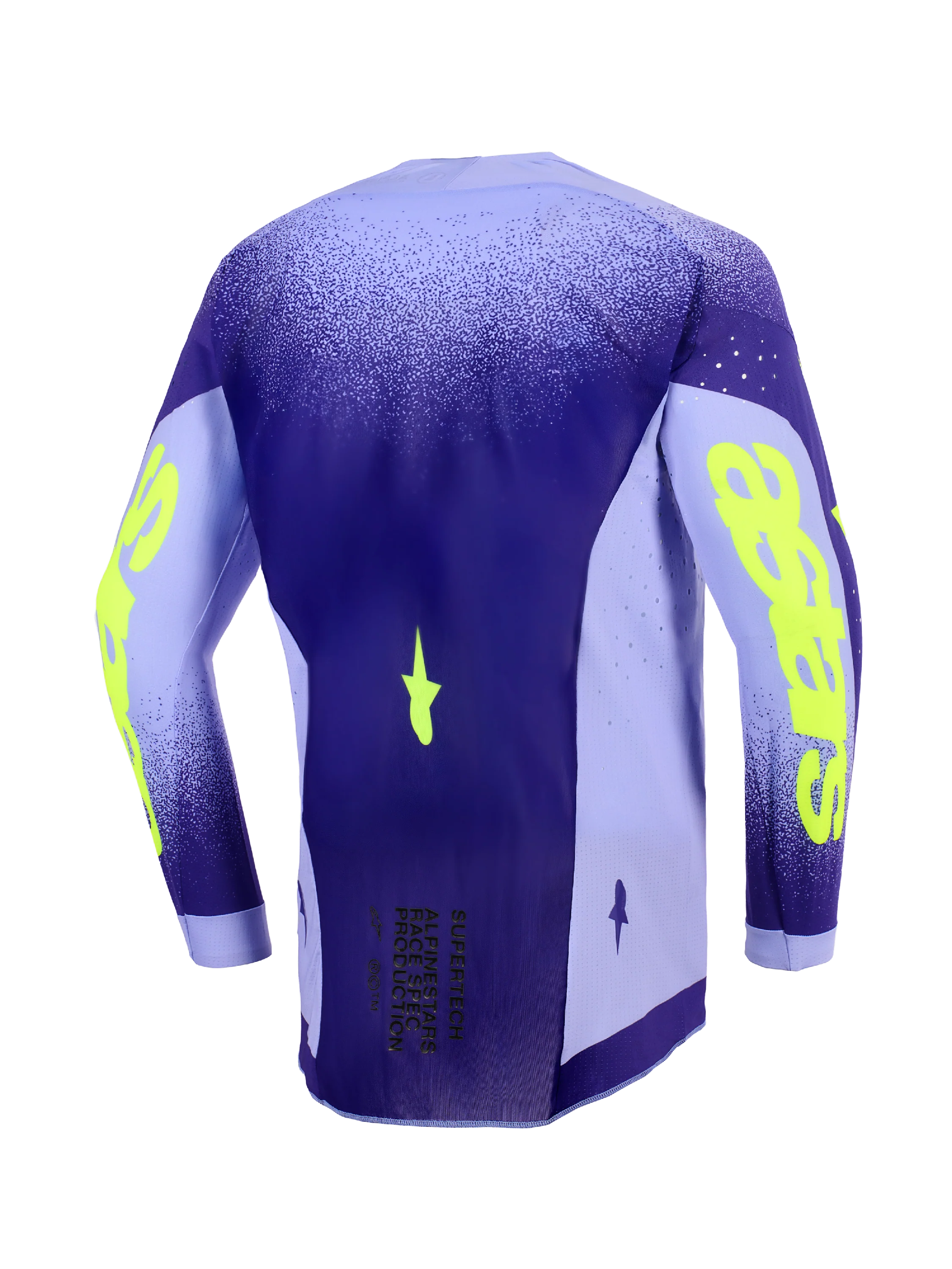 Alpinestars MX26 Supertech Scenz Jersey - Purple / Yellow - Image 2