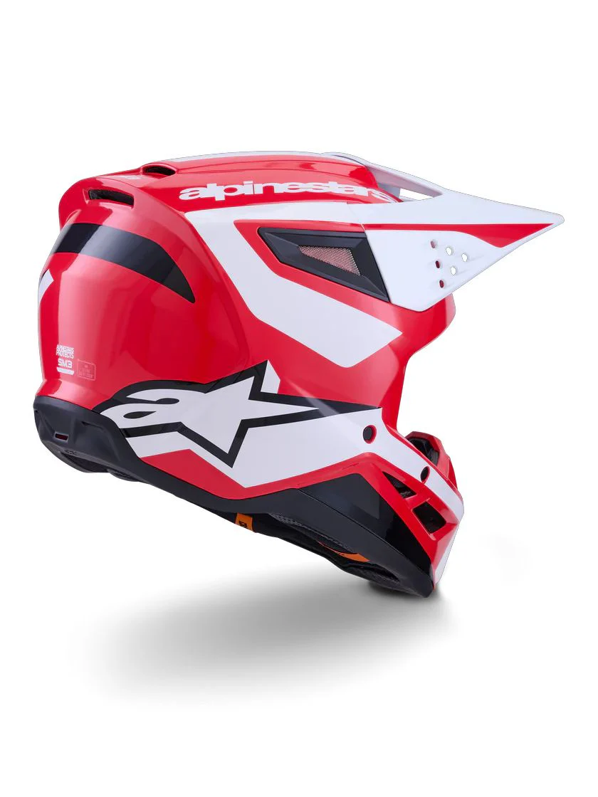Alpinestars SM3 Heat Helmet - Red / White / Black - Image 4
