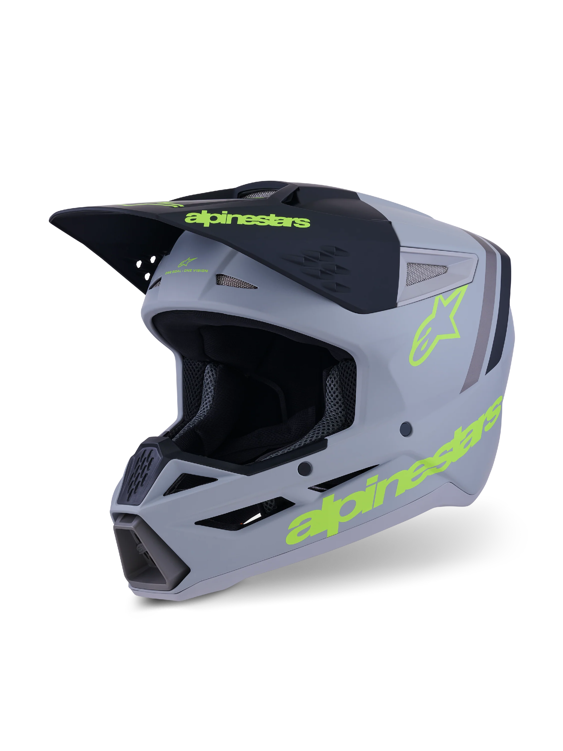 Alpinestars SM3 Radium Helmet - Grey / Black / Hi-Vis