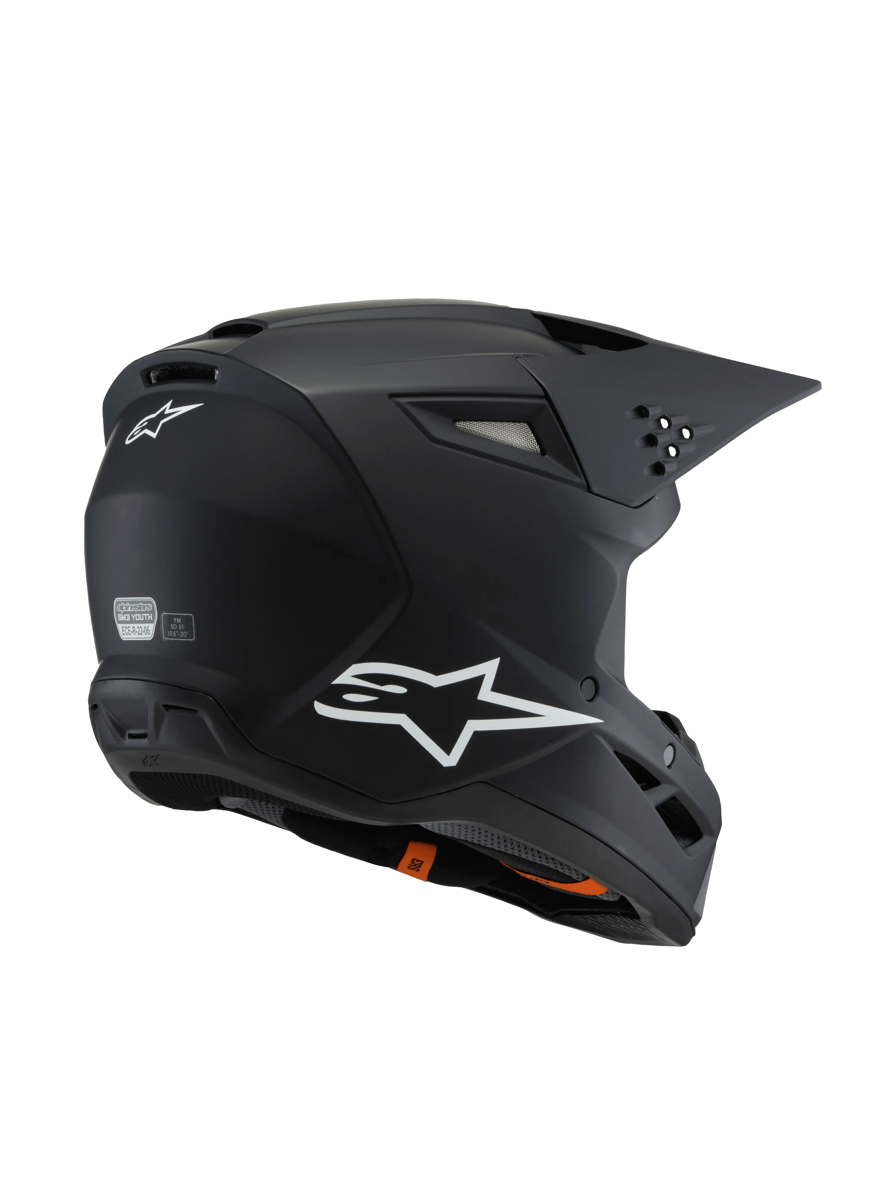 Alpinestars SM3 Youth Solid Helmet - Matt Black - Image 2