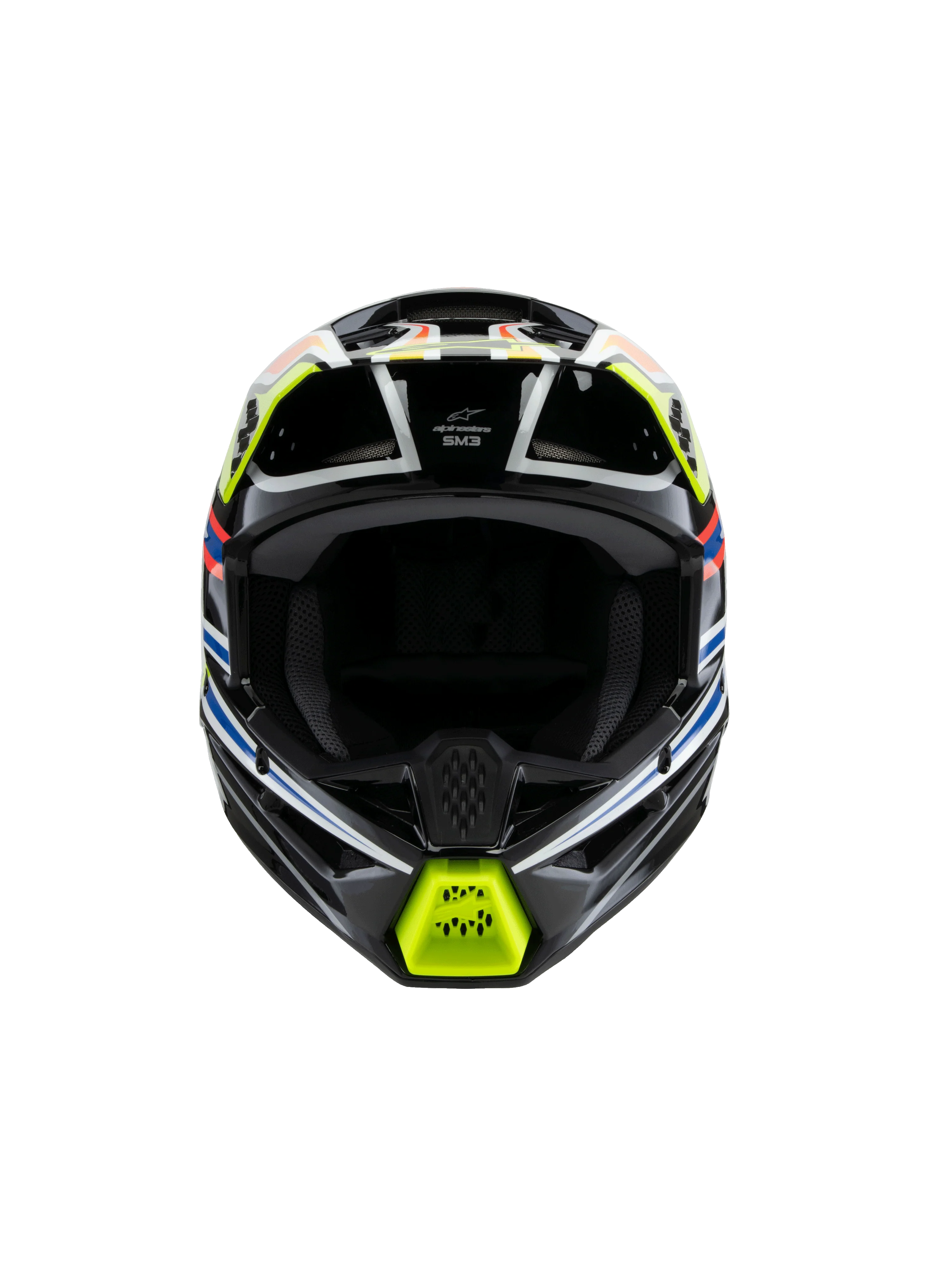 Alpinestars SM3 Youth Wurx Helmet - Black / Yellow / Blue - Image 7
