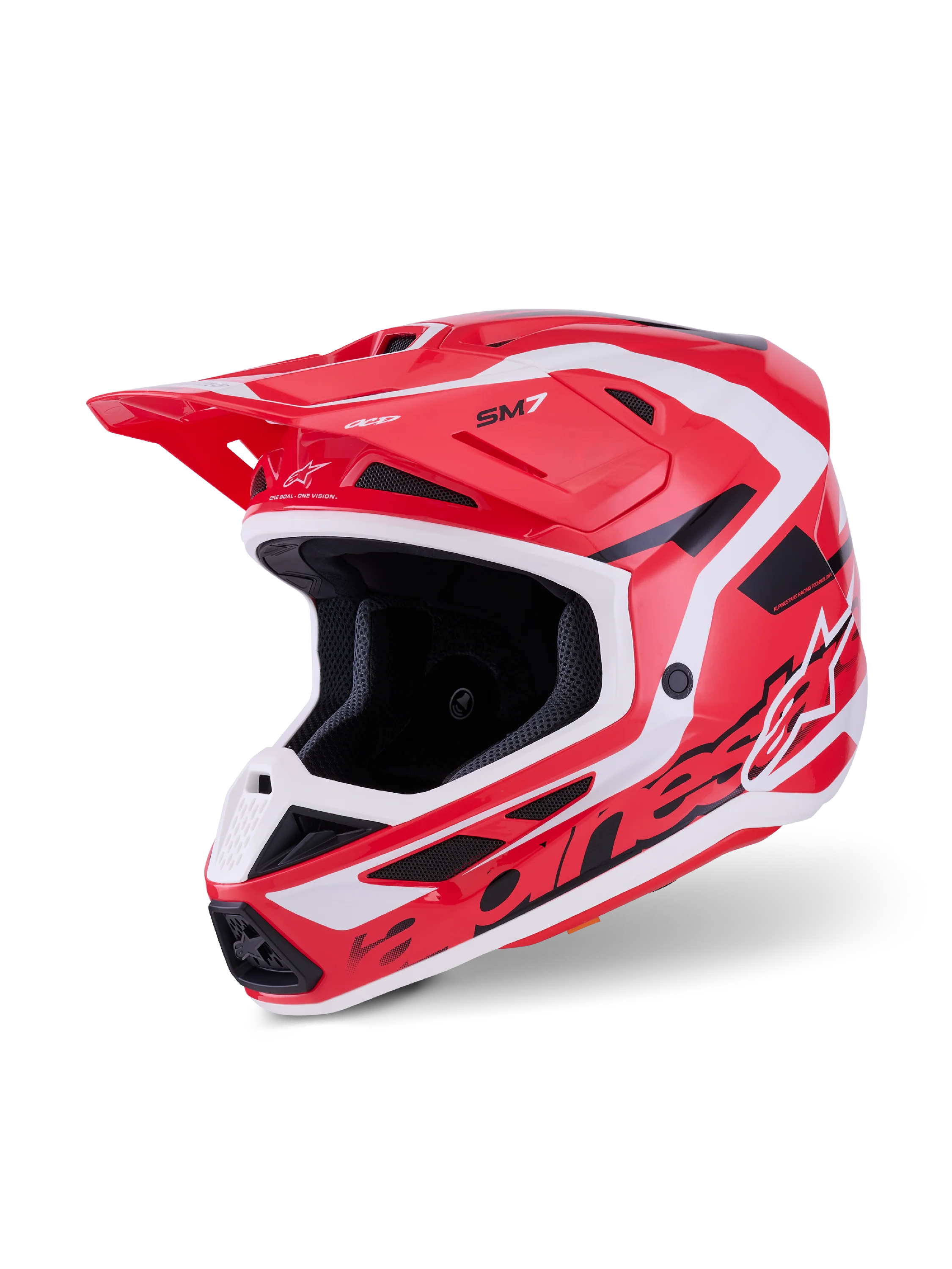 Alpinestars SM7 Deed Helmet - Red / Black
