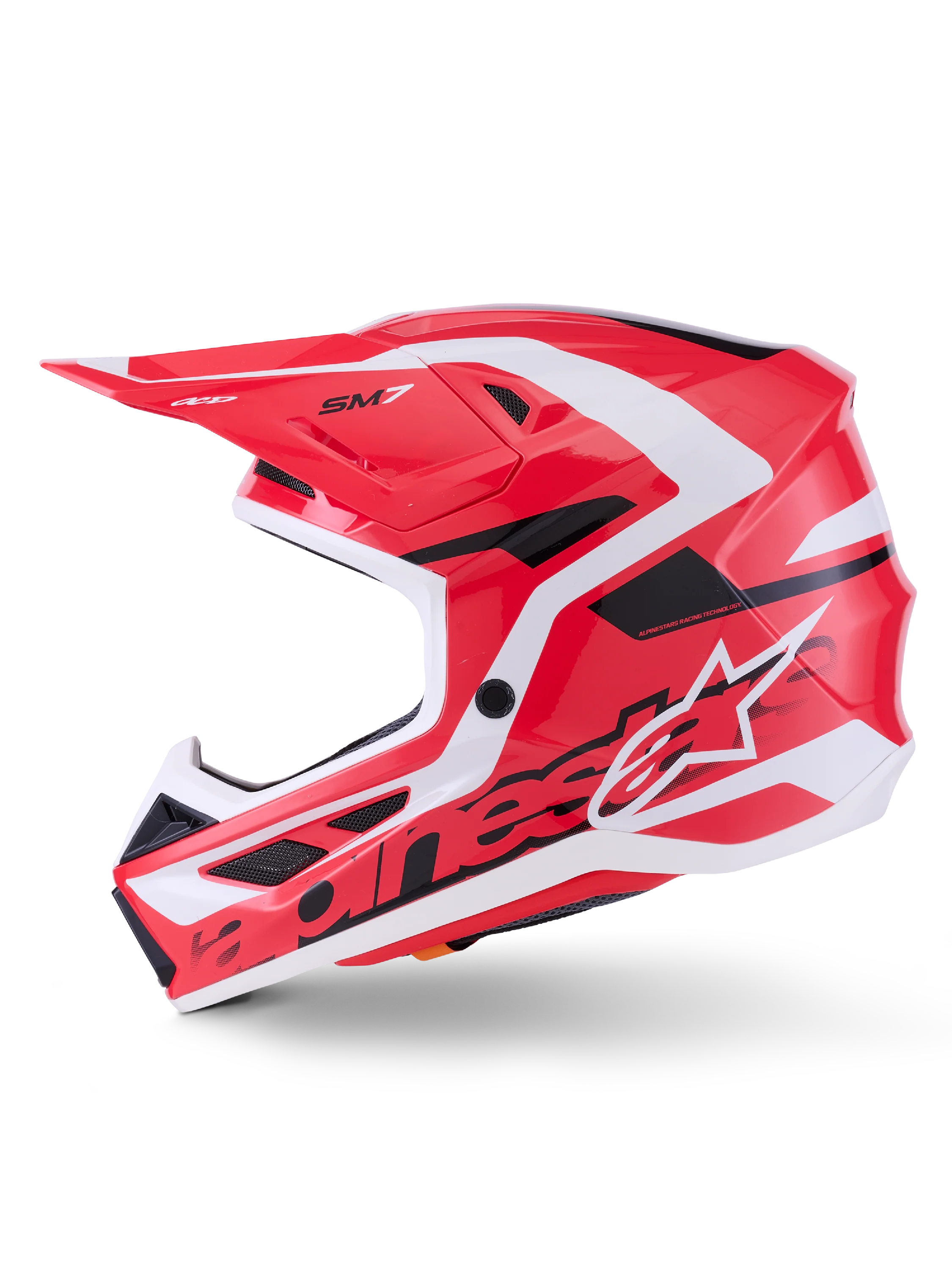 Alpinestars SM7 Deed Helmet - Red / Black - Image 4
