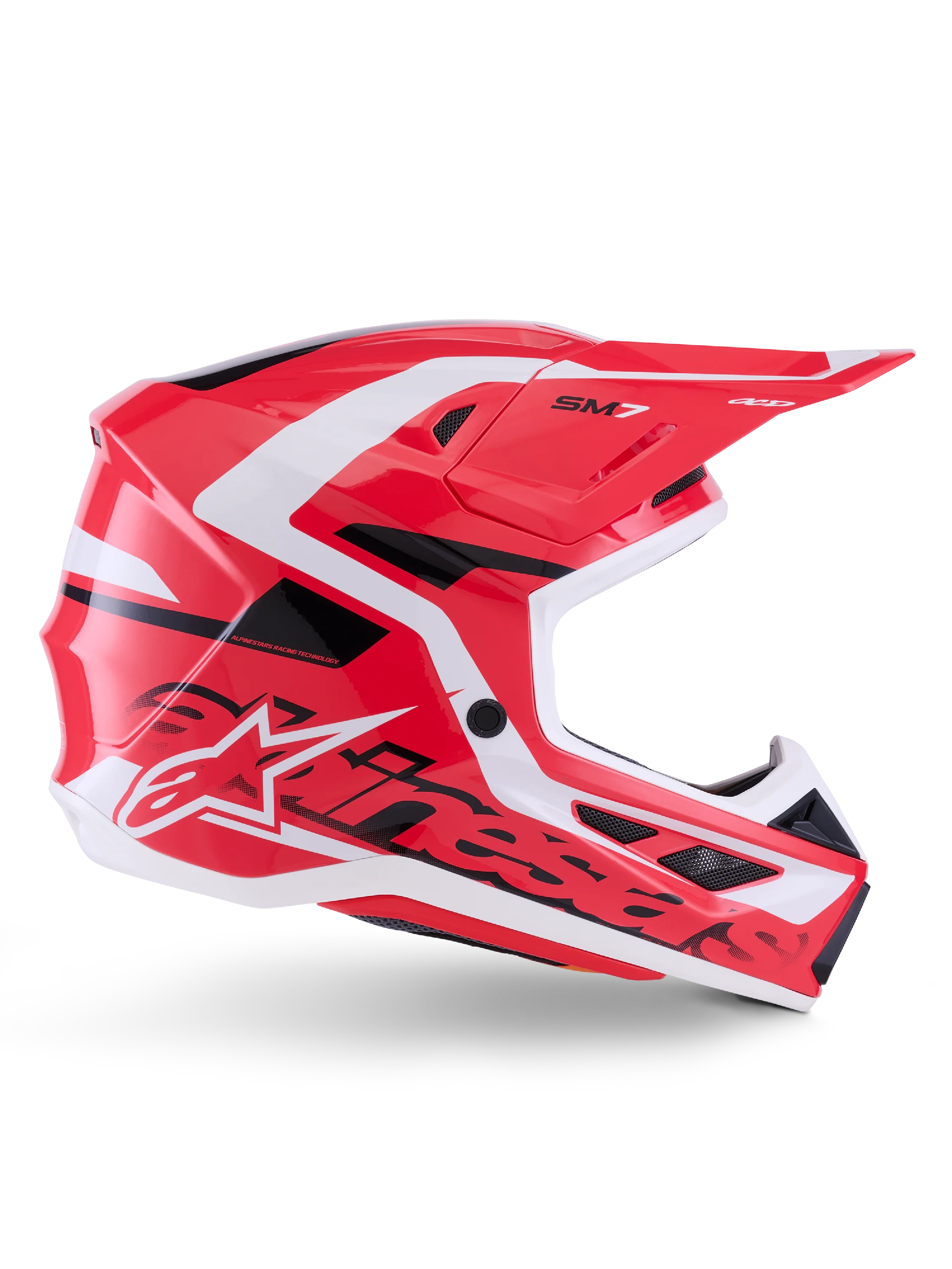 Alpinestars SM7 Deed Helmet - Red / Black - Image 5