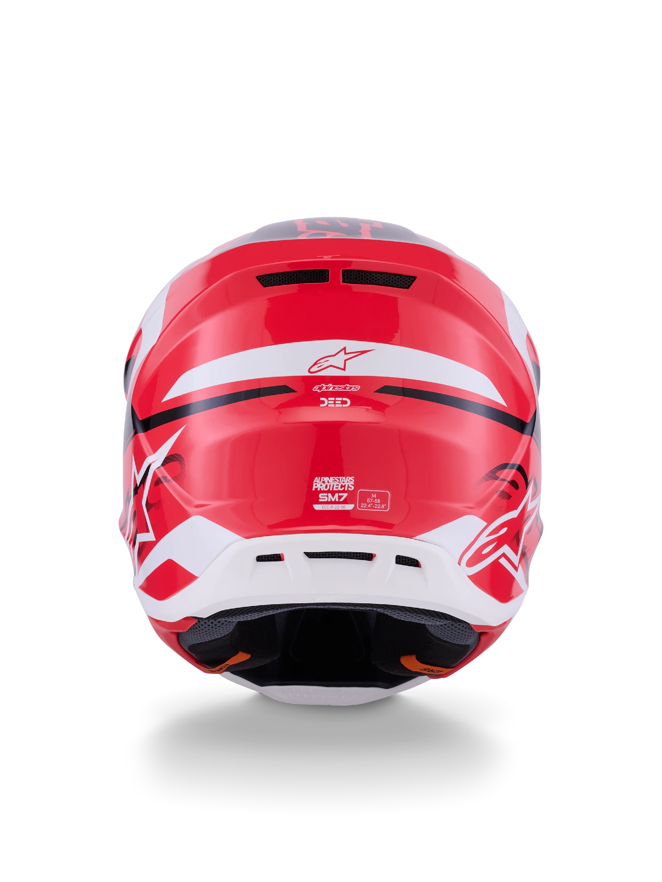 Alpinestars SM7 Deed Helmet - Red / Black - Image 6