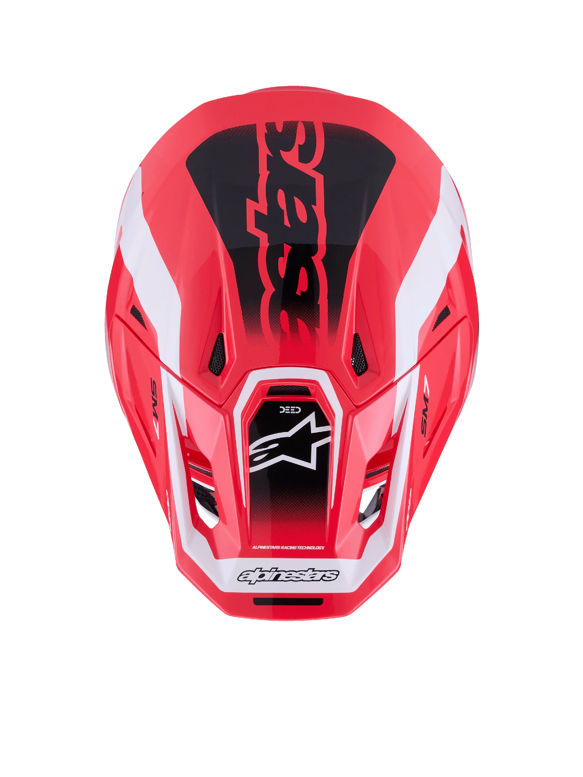 Alpinestars SM7 Deed Helmet - Red / Black - Image 7