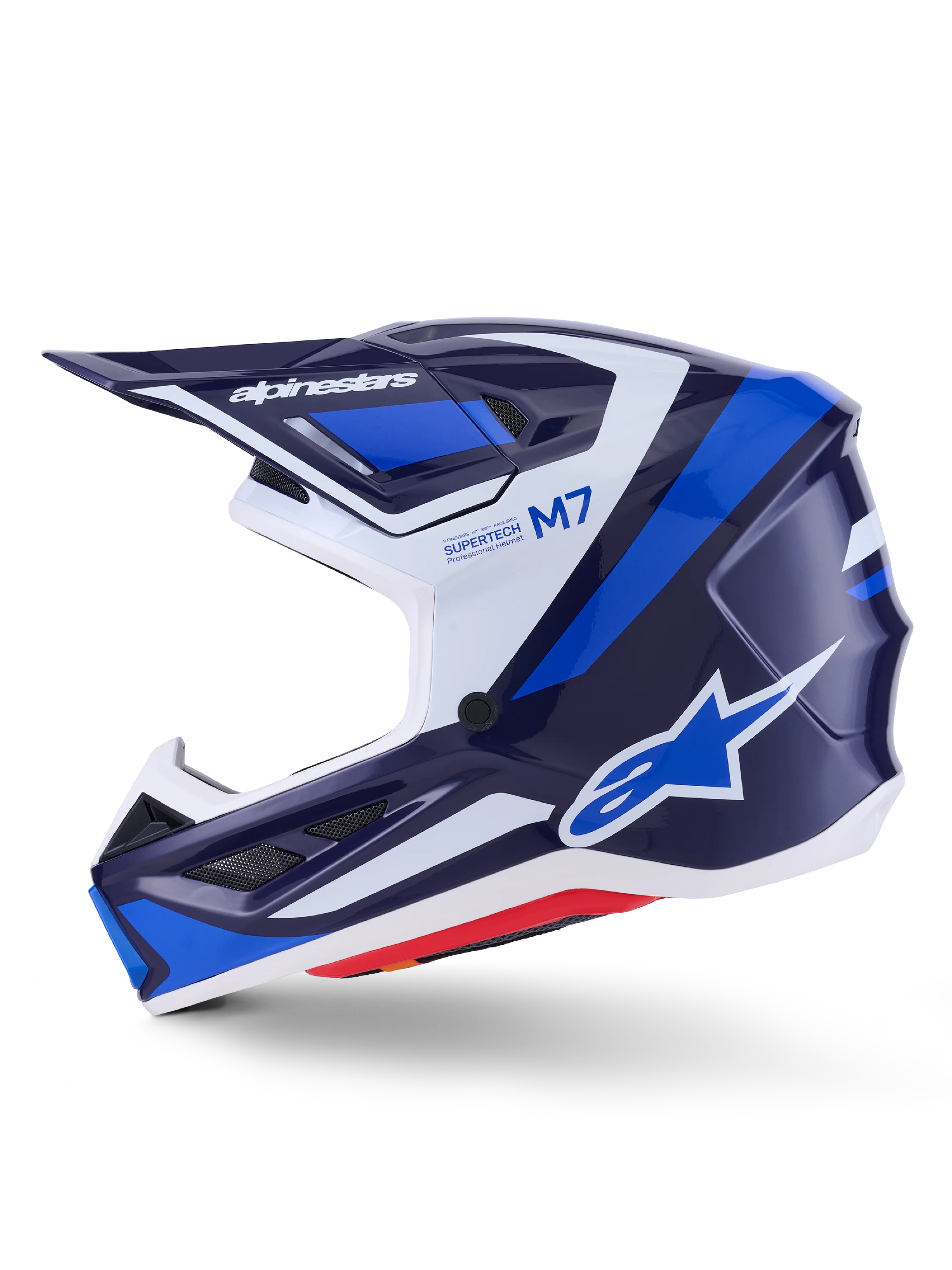 Alpinestars SM7 Rise Helmet - Blue / White - Image 4