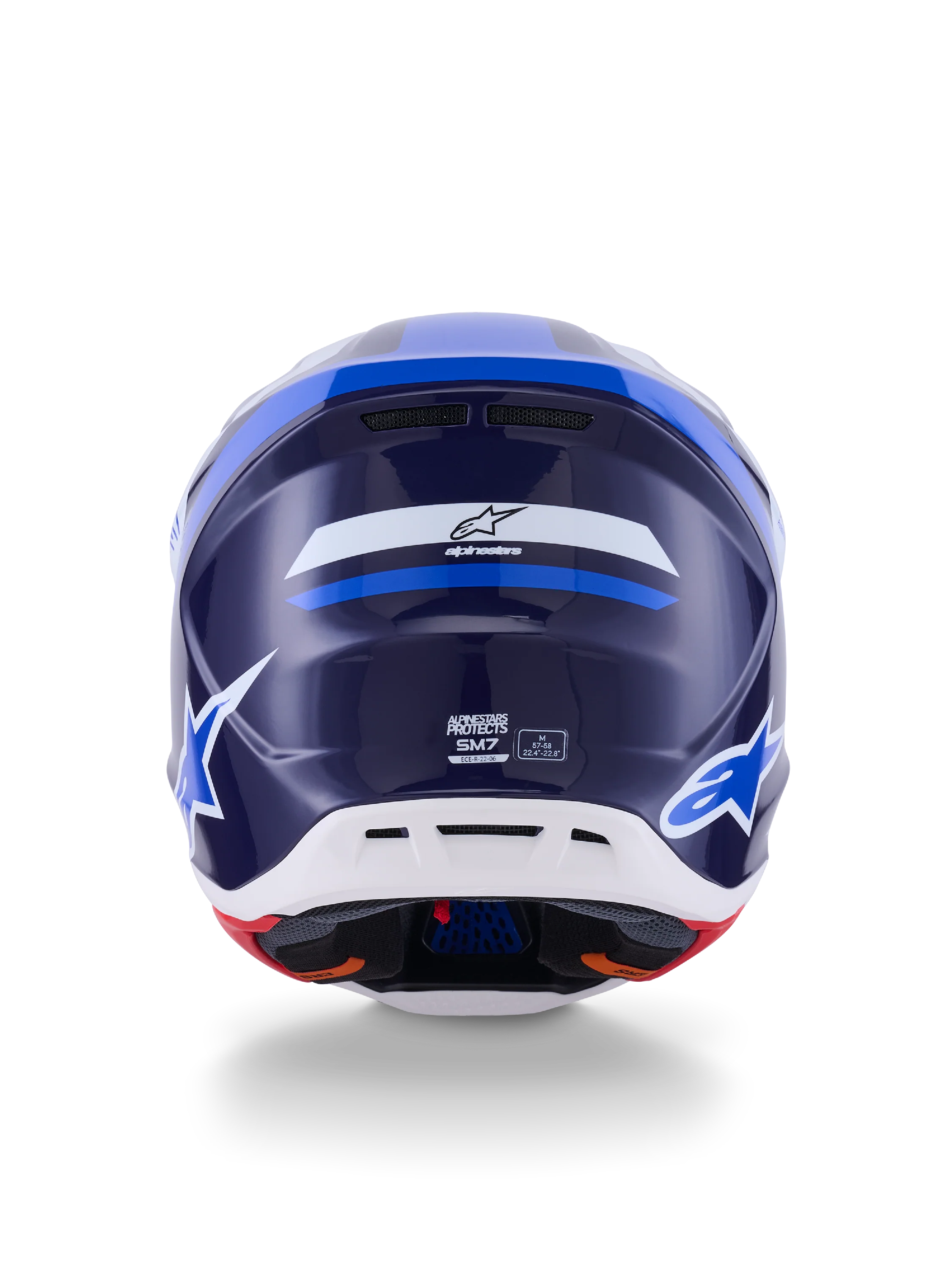 Alpinestars SM7 Rise Helmet - Blue / White - Image 6