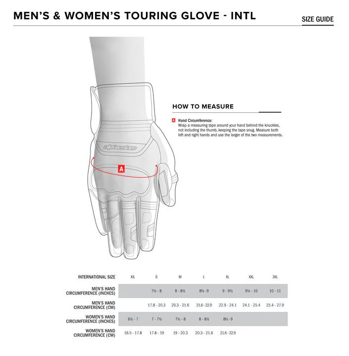Alpinestars Stella C-1 Wind Stopper Women's Glove - Black - Image 2