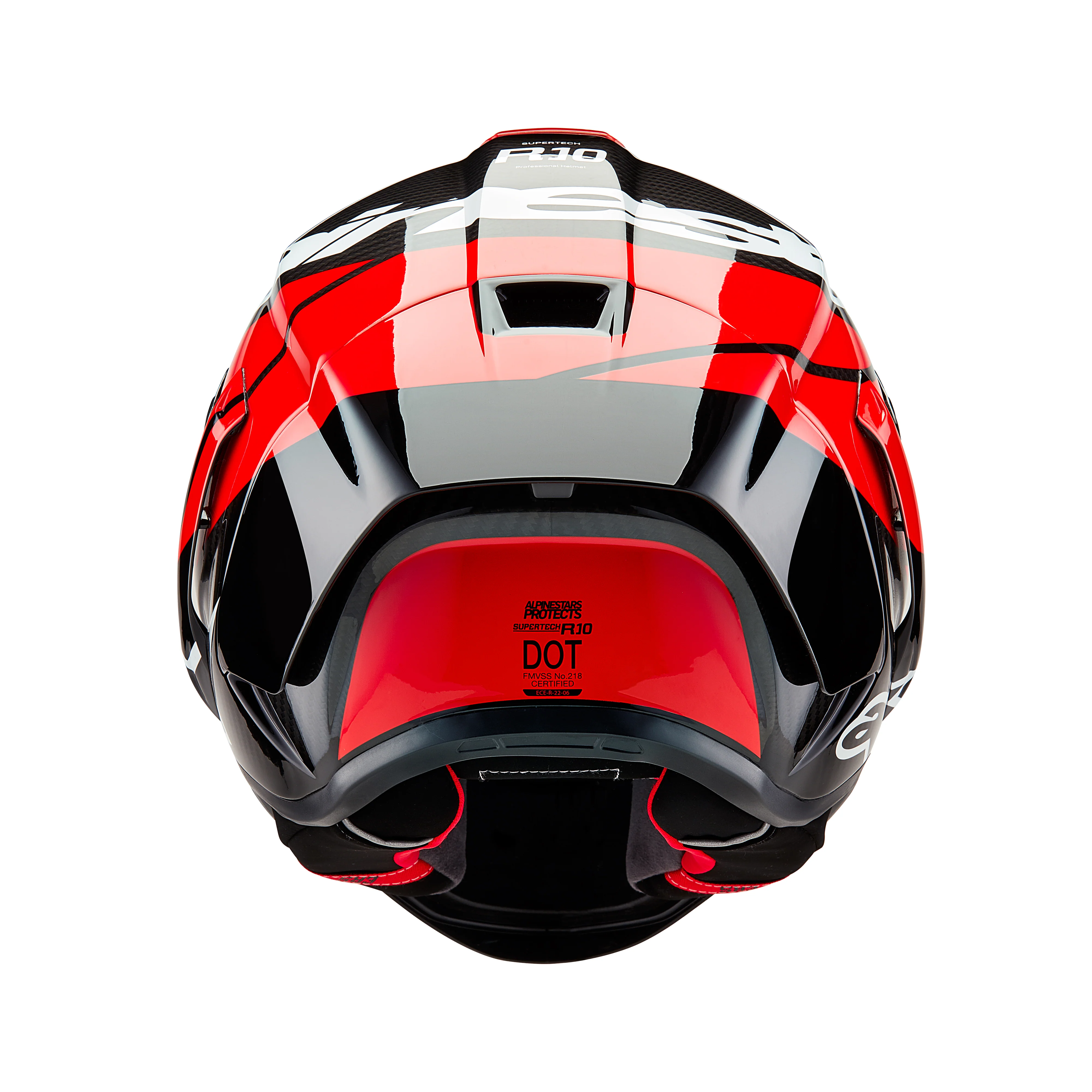 Alpinestars Supertech SR10 Helmet Element Carbon - Black / Red / White - Image 5