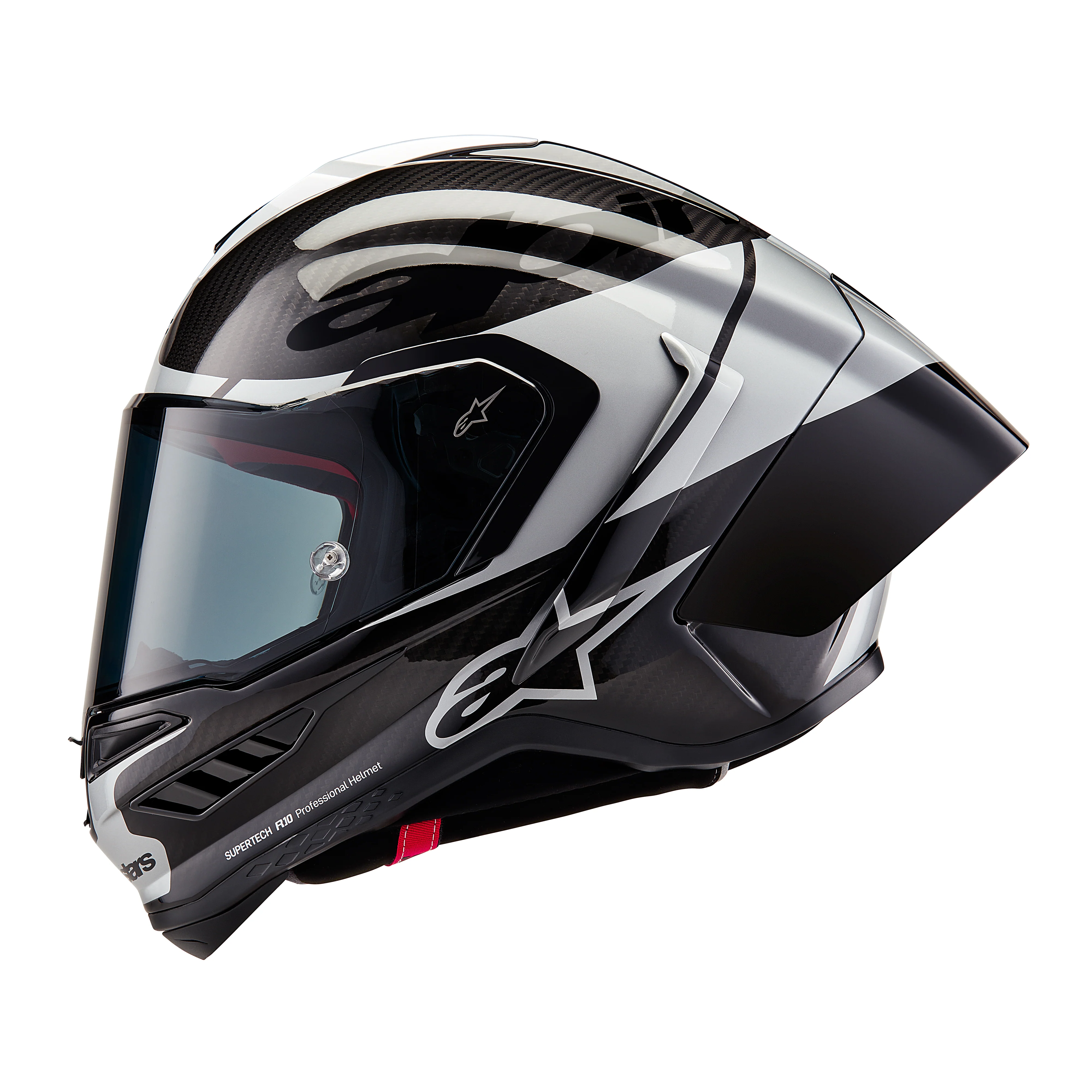 Alpinestars Supertech SR10 Helmet - Element Carbon Grey / Black - Image 3