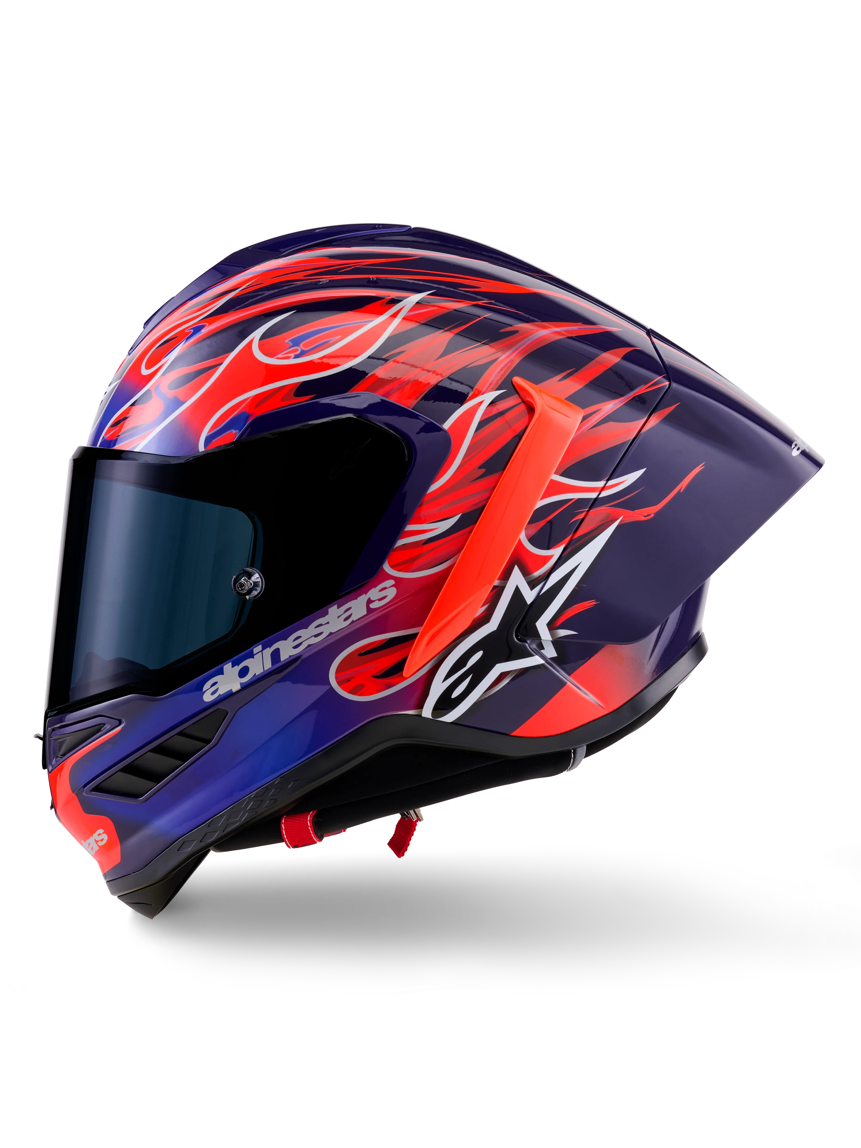 Alpinestars Supertech SR10 Helmet Limited Edition Flyte - Purple / Red - Image 5