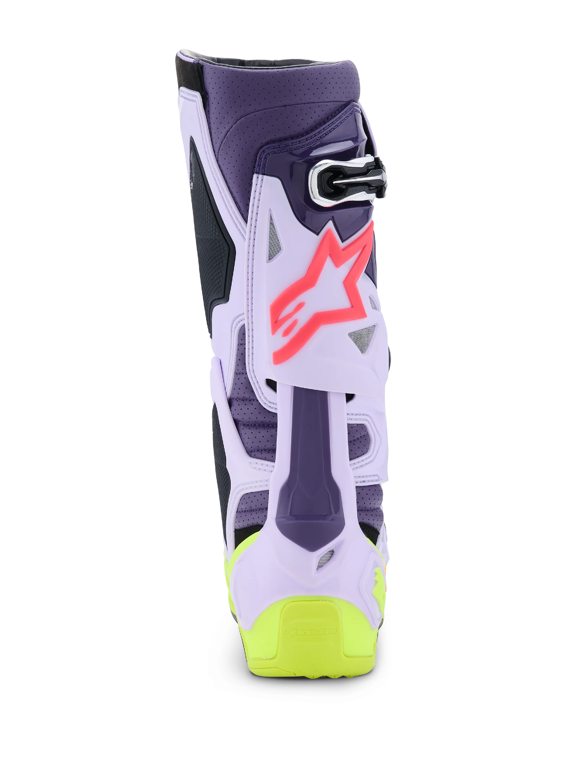 Alpinestars Tech 10 Supervented Boots - Purple / Yellow - Image 5