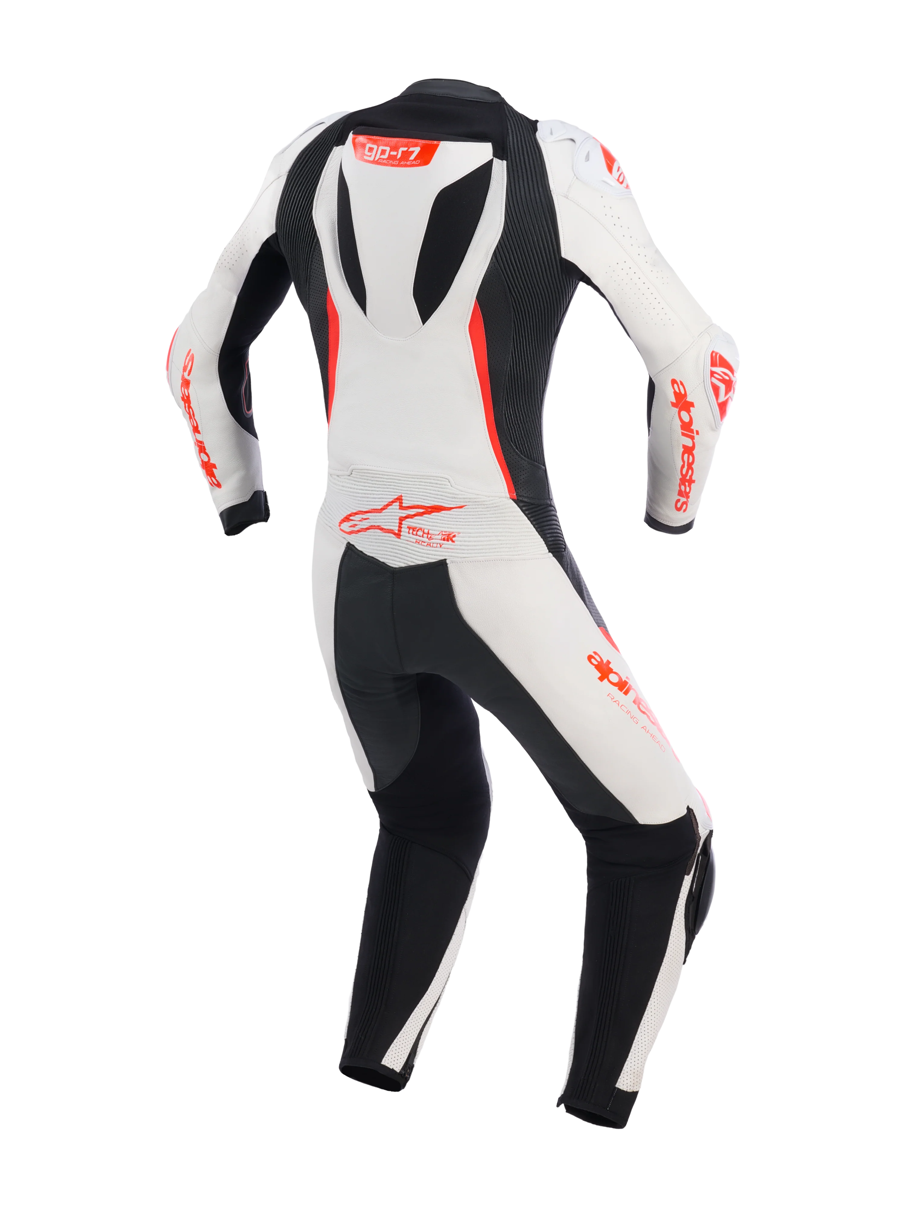 Alpinestars Women's GPR7 1 Piece Leather Suit - White / Black / Red - Image 2