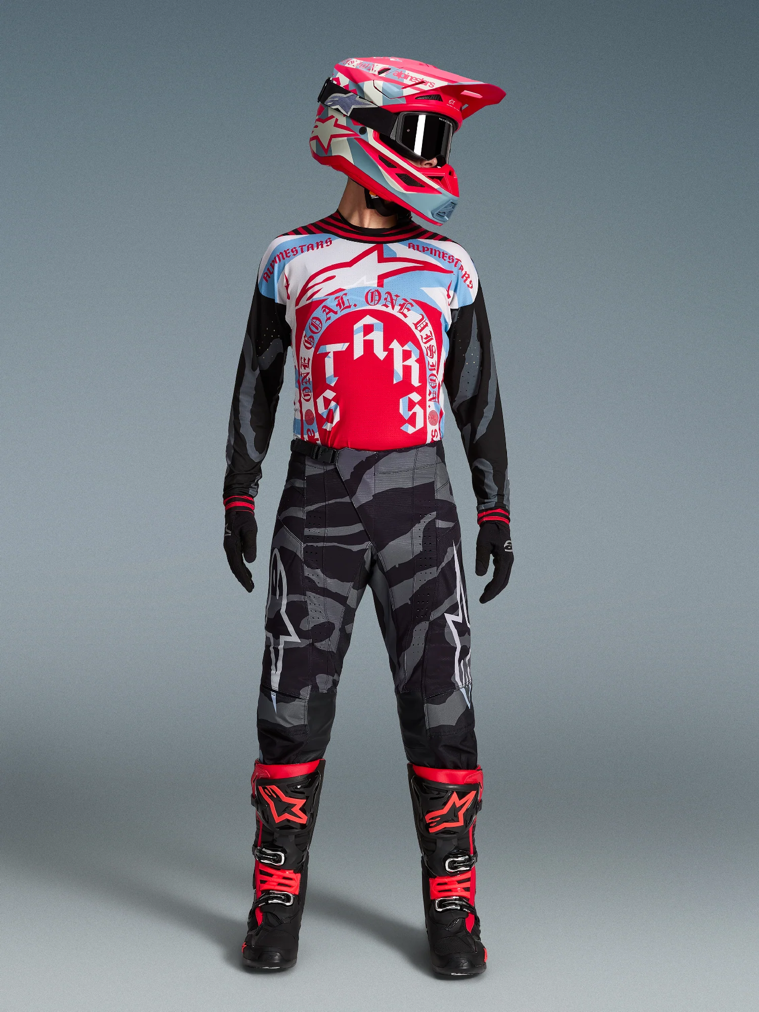 Alpinestars Techstar Beast Coast Limited Edition Jersey - Black / Orange - Image 4