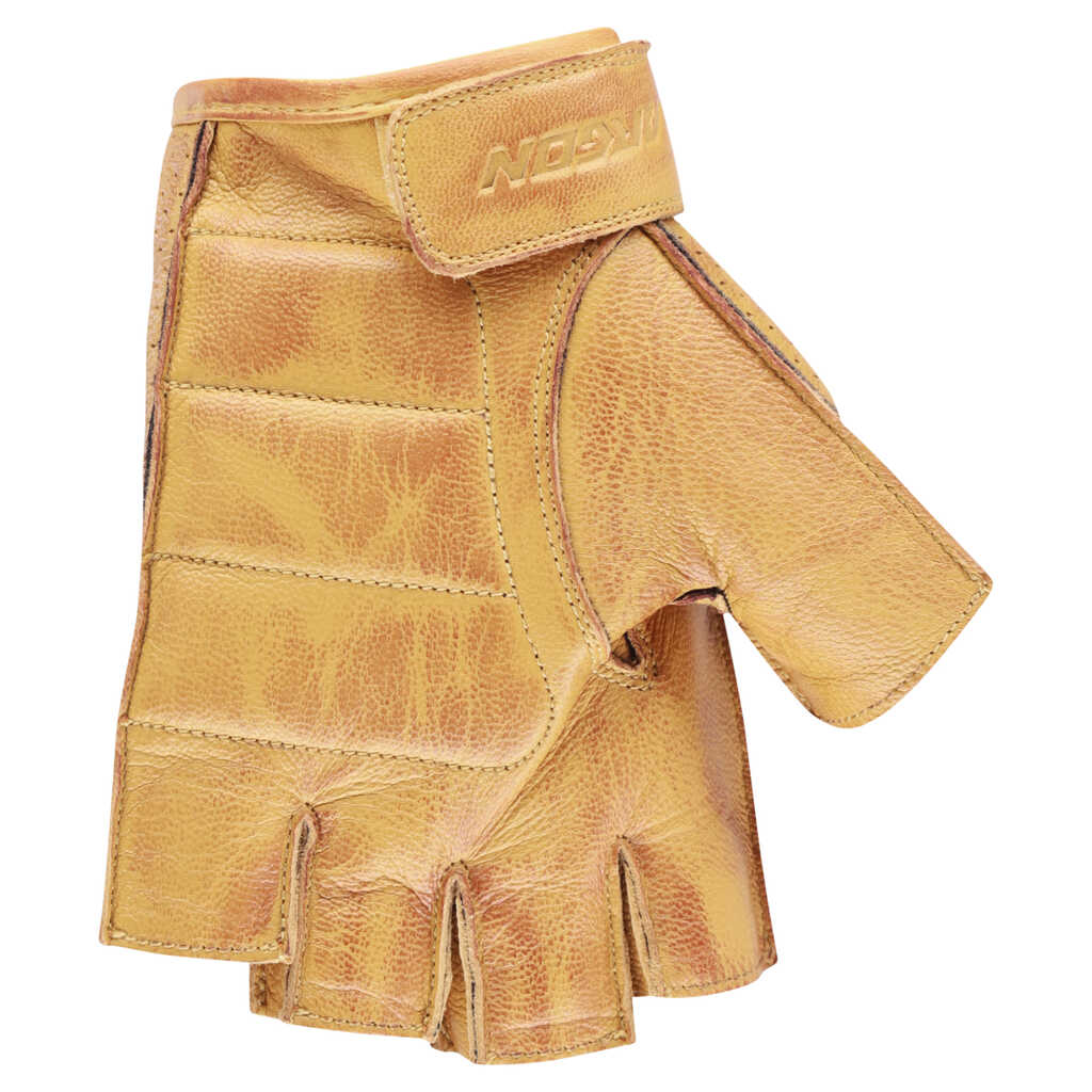 Argon Riot Leather Fingerless Gloves - Tawny - Image 2