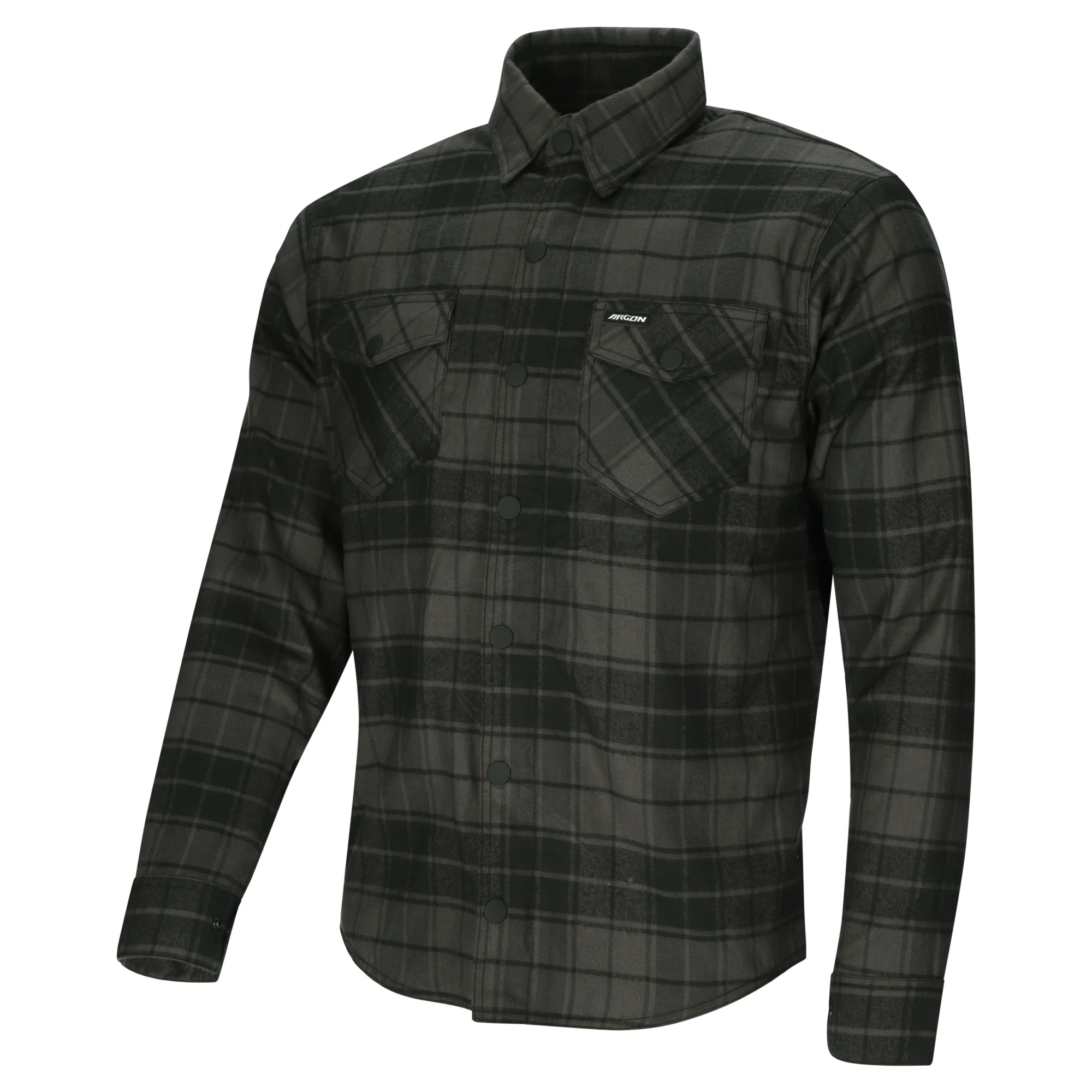 Argon Savage Kevlar Armoured Flannel Shirt - Black / Green