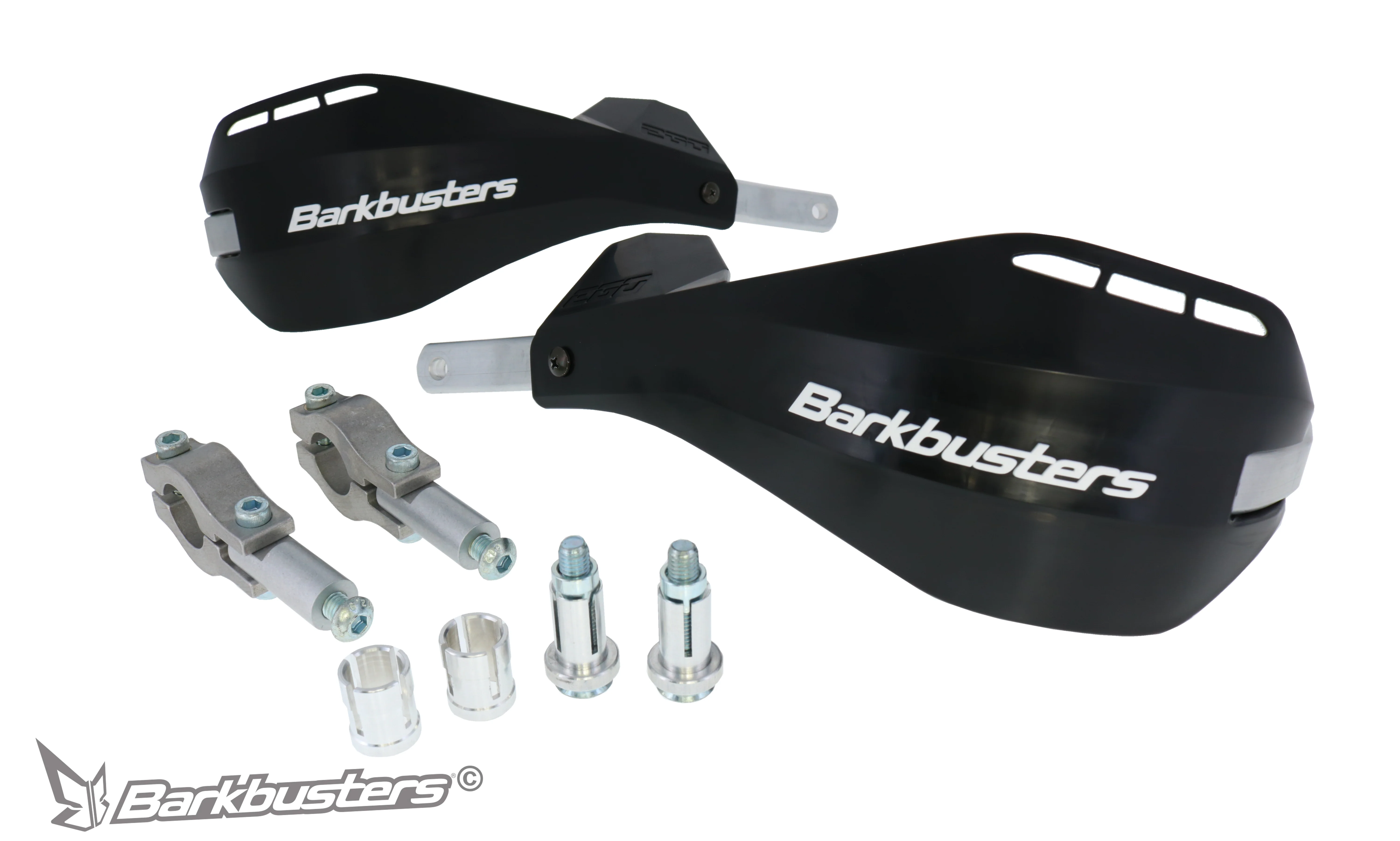 Barkbusters Ego Handguard Two Point Mount (Straight 22mm) - Black