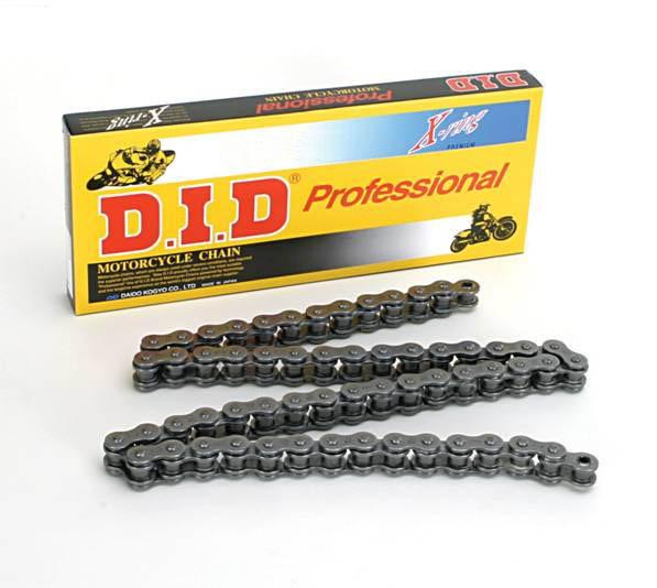 D.I.D Pro-Street X-Ring Drive Chain 428 VX Stainless Steel 136L FB - Silver