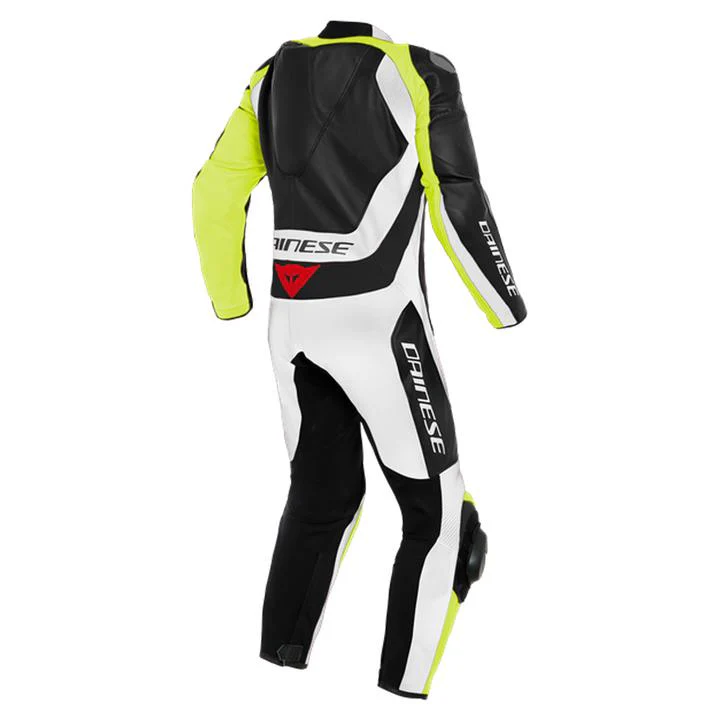 Dainese Assen 2 1-Piece Perforated Suit - Black / White Fluro Yellow - Image 2