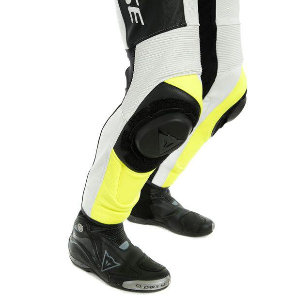Dainese Assen 2 1-Piece Perforated Suit - Black / White Fluro Yellow - Image 8