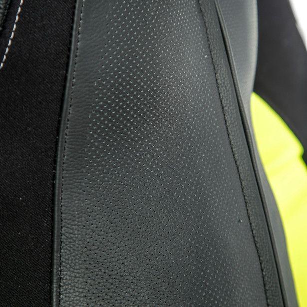 Dainese Assen 2 1-Piece Perforated Suit - Black / White Fluro Yellow - Image 9