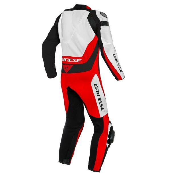 Dainese Assen 2 1-Piece Perforated Suit - White / Red / Black - Image 2