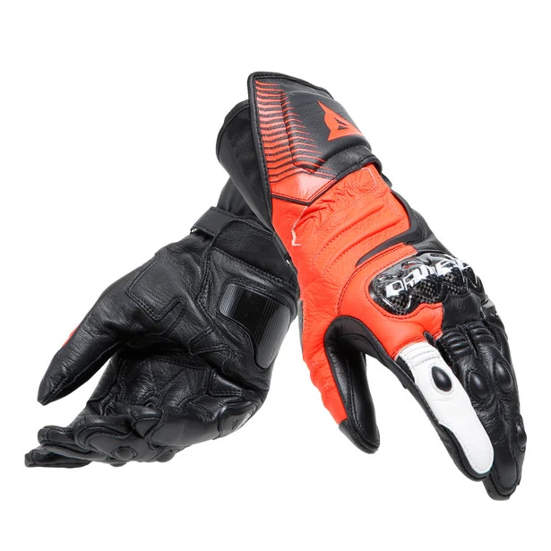 Dainese Carbon 4 Long Gloves - Black / Red / White - Image 5
