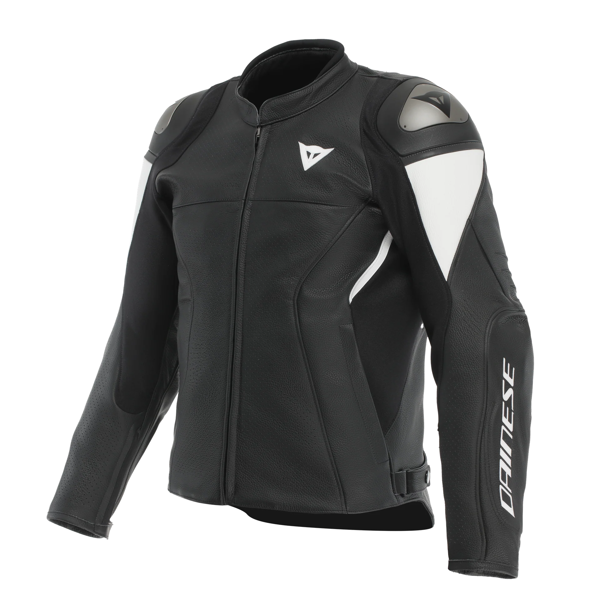 Dainese Essential 2 Perforated Leather Jacket - Black / White