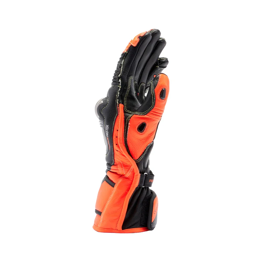 Dainese Full Metal 7 Gloves - Black / Red Fluro - Image 2