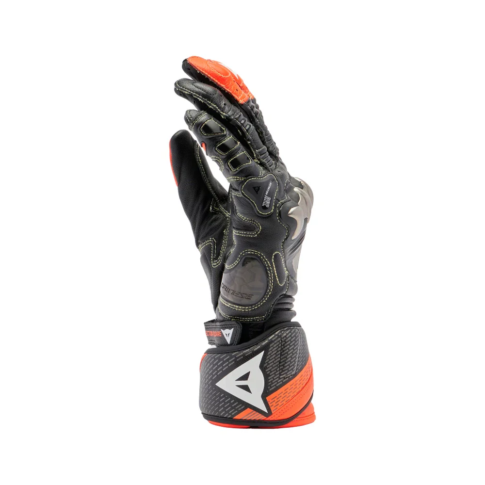 Dainese Full Metal 7 Gloves - Black / Red Fluro - Image 4