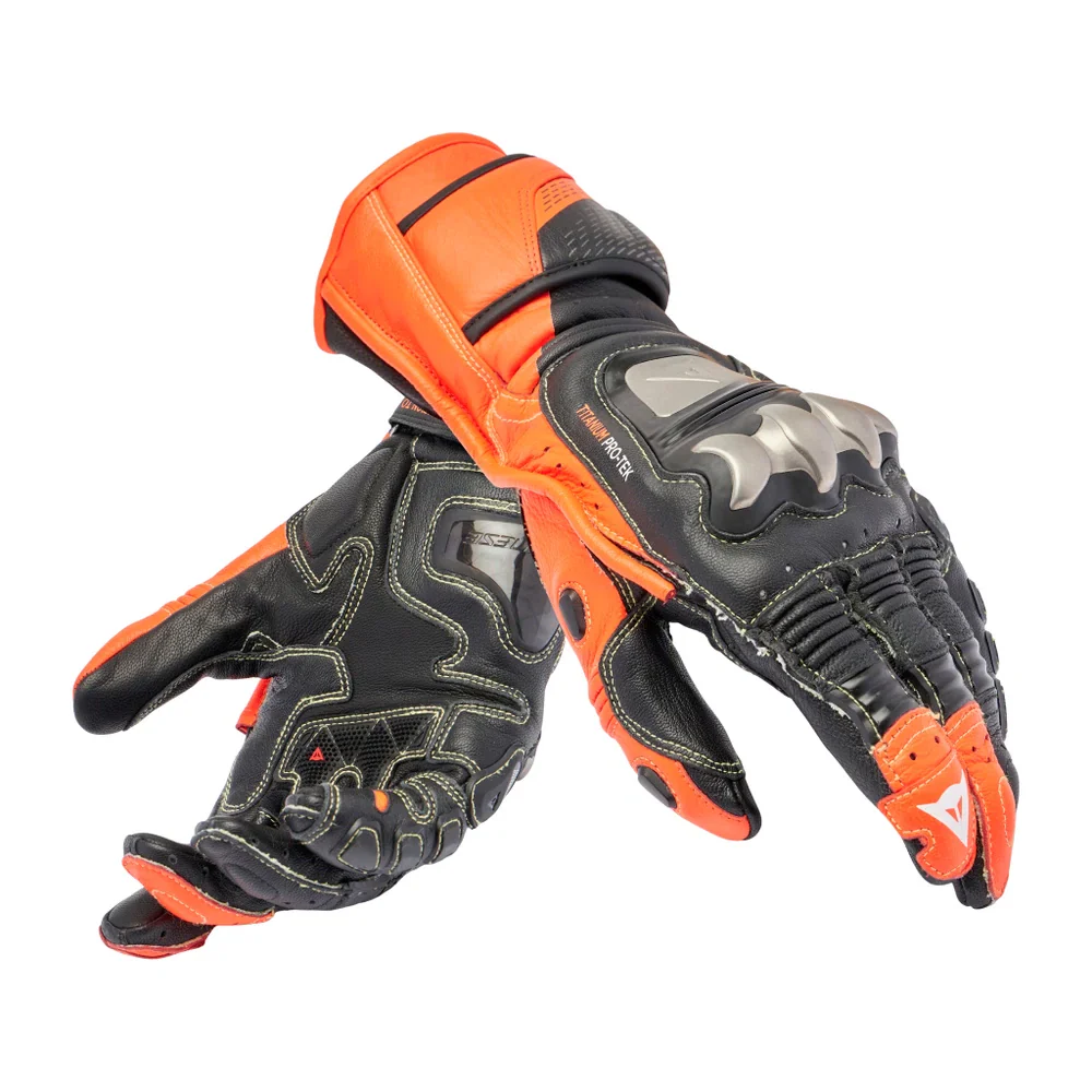 Dainese Full Metal 7 Gloves - Black / Red Fluro - Image 5