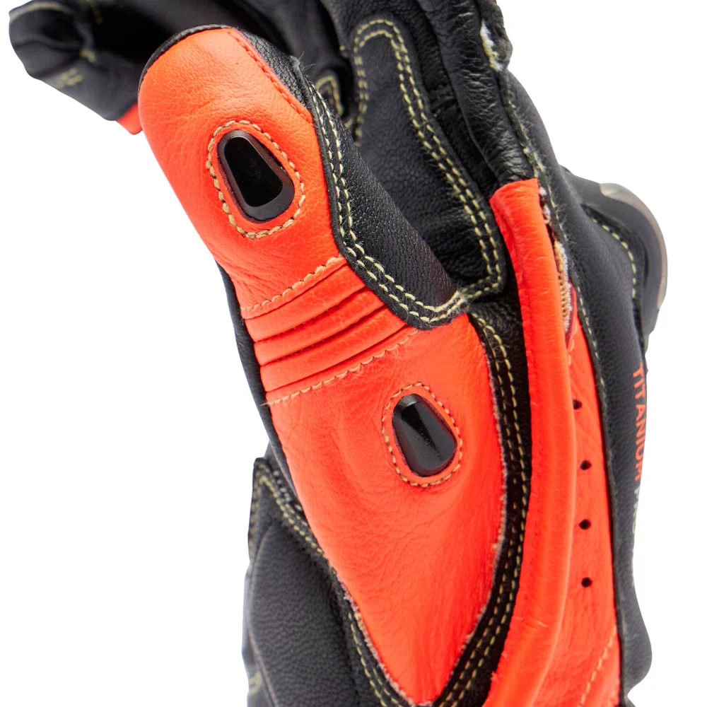 Dainese Full Metal 7 Gloves - Black / Red Fluro - Image 9